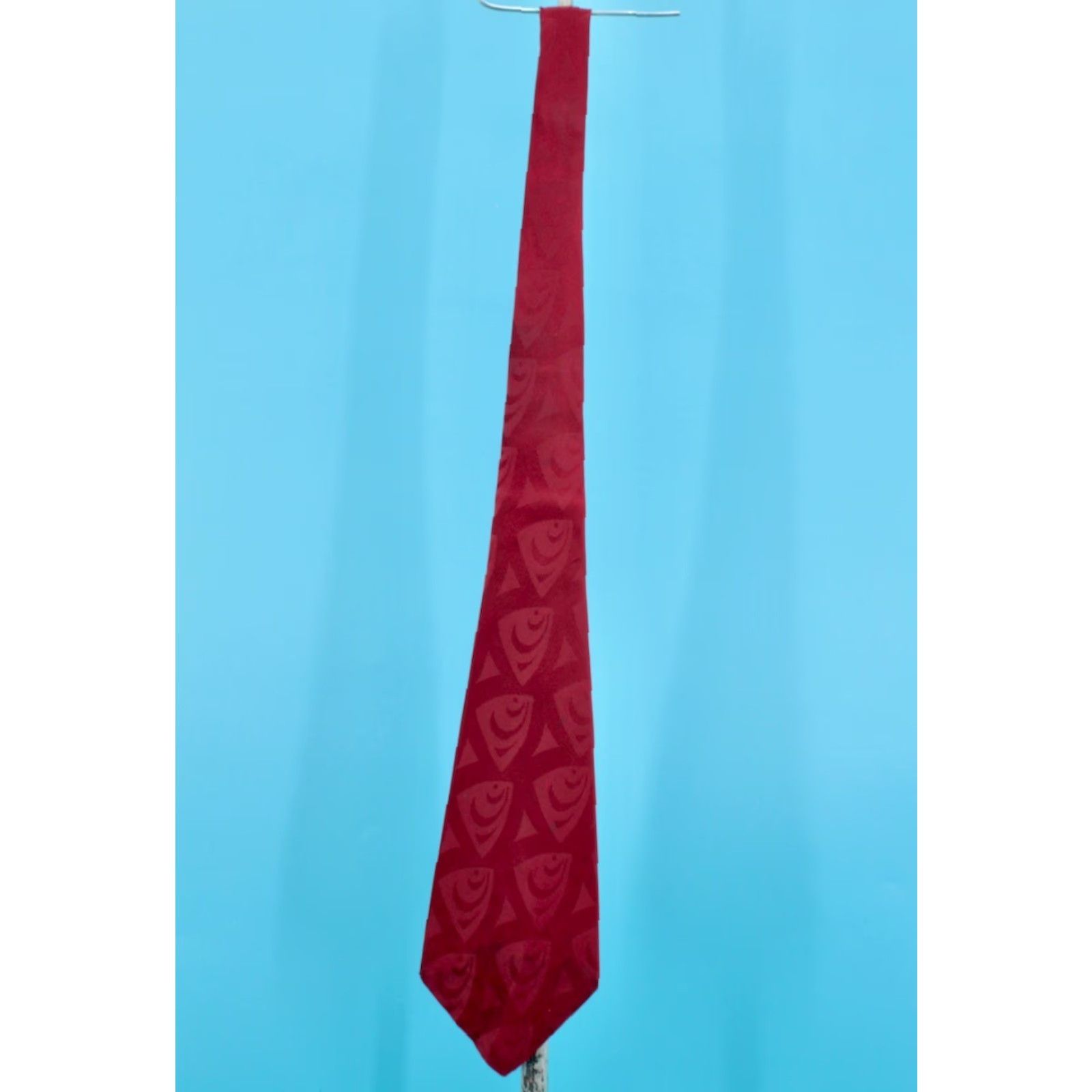Vintage VTG Artcraft Necktie Shirt 1940s Mens Red Satin 40s Tie Womens? Mens Size ONE SIZE - 3 Thumbnail