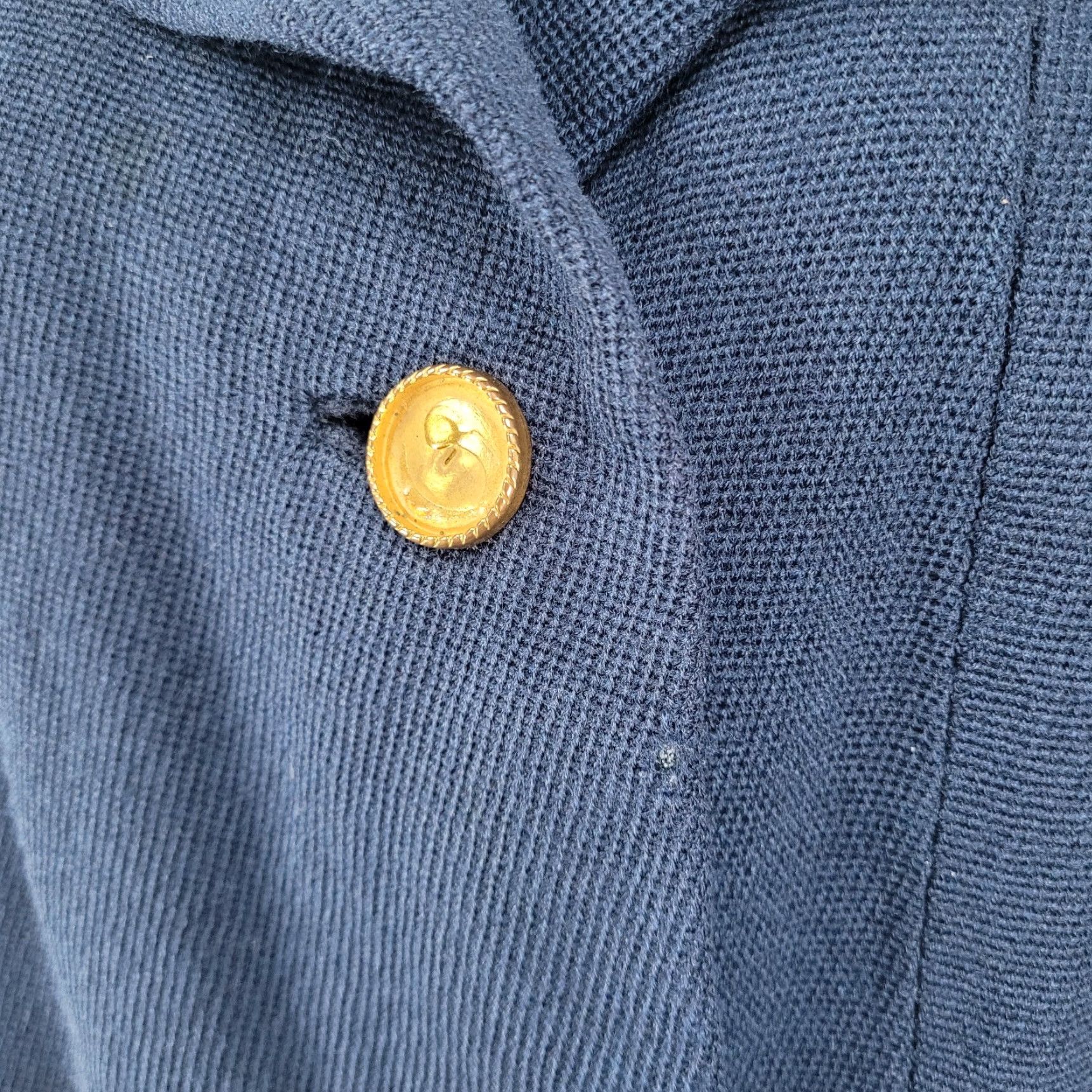 Vintage Lane Bryant Coat Large Navy Buttoned Lined Collared VTG Minims LP Size L / US 10 / IT 46 - 6 Thumbnail