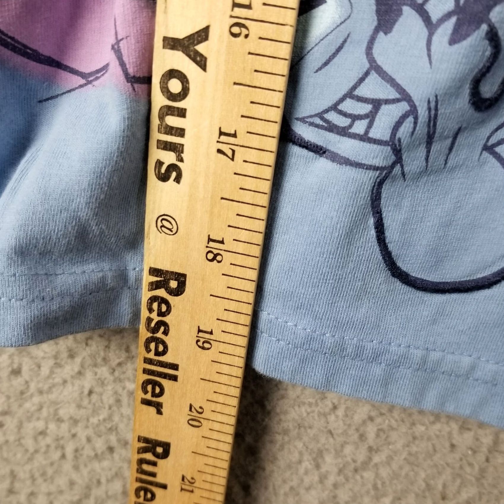 Disney Disney Lilo & Stitch Sweater Shirt Women Small Ohana Forever All Over Graphic Crew Neck Cotton Blend T‑Shirt Blue Ohana Womens S Disney Size S / US 4 / IT 40 - 5 Thumbnail