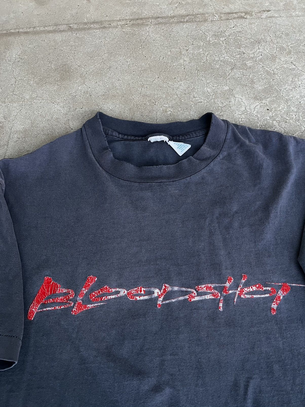image of Hype x Vintage Bloodshot Tee in Black, Men's (Size Large)