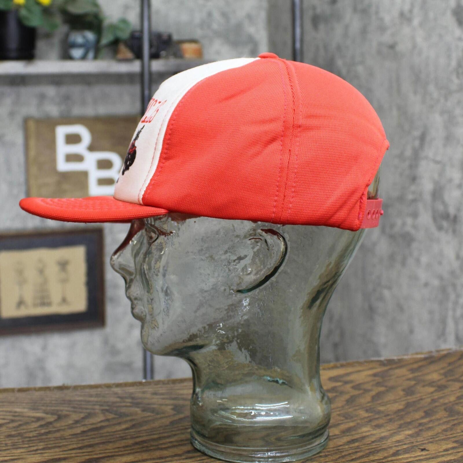 Designer Mens Virginia Vintage All Foam Trucker Hat Red / White OS Size ONE SIZE - 4 Thumbnail