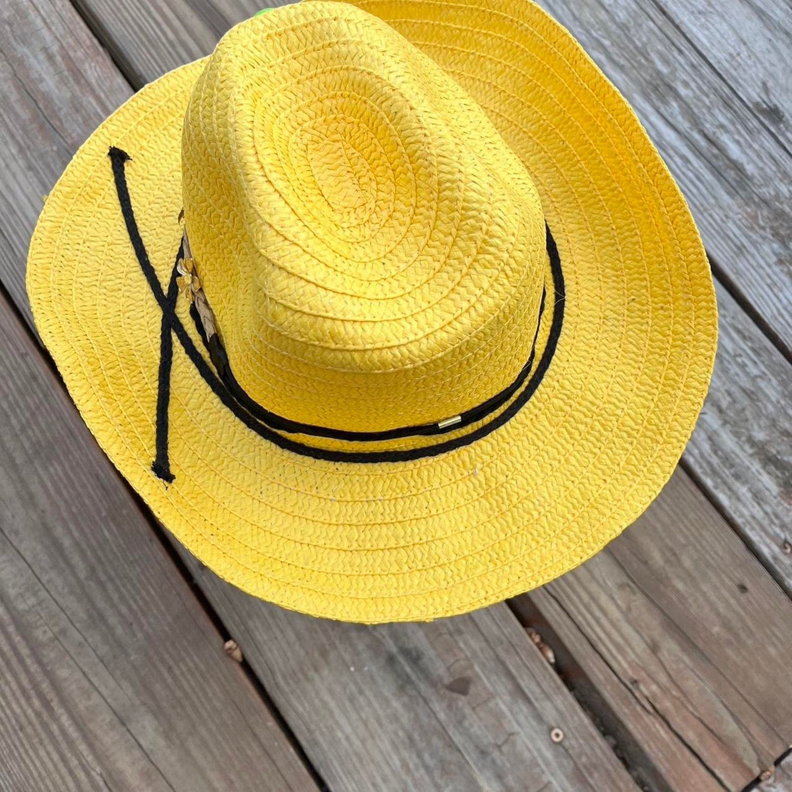 Other Yellow cowgirl hat Size ONE SIZE - 4 Thumbnail