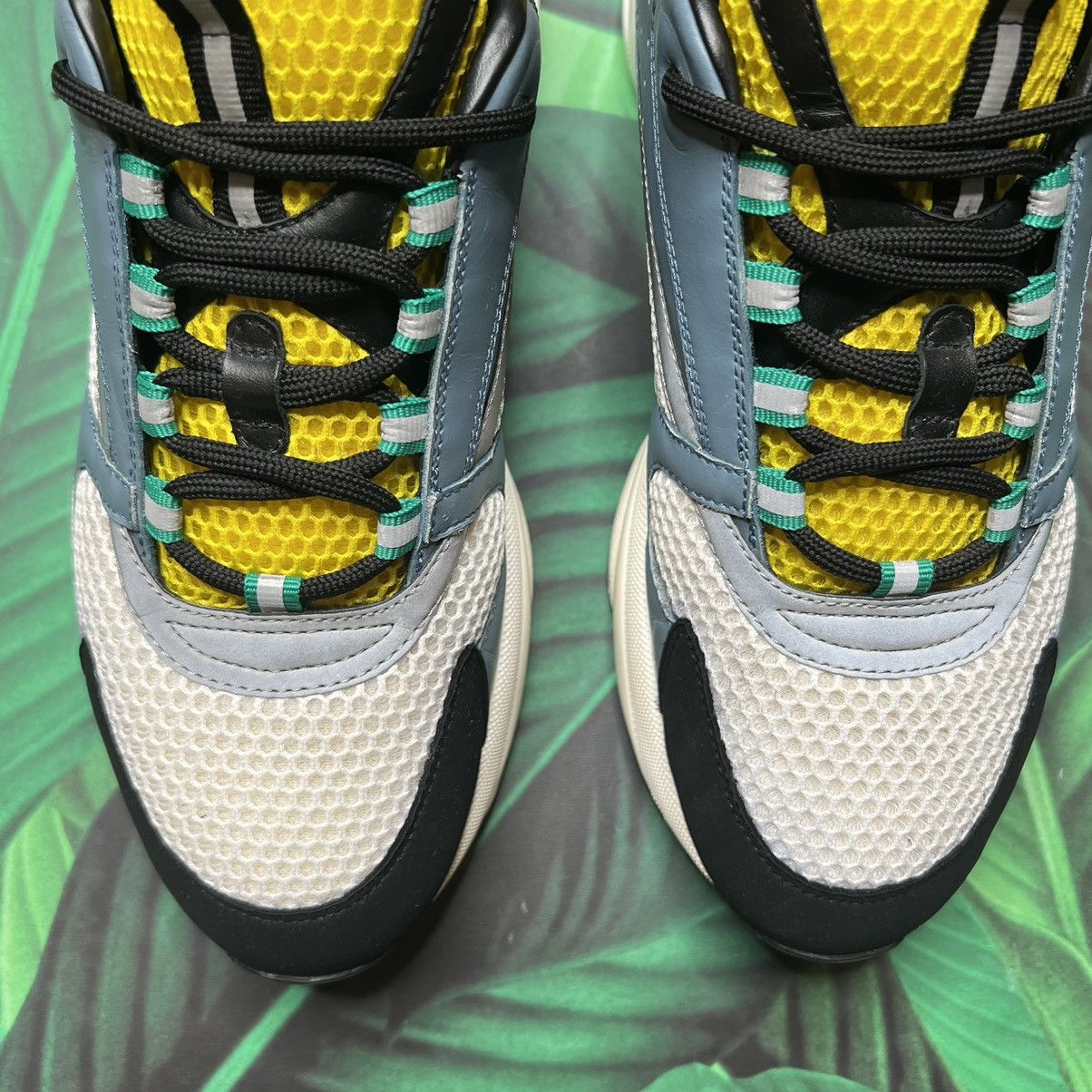 Christian Dior Monsieur B22 reflective sneaker ‘blue yellow’ Sz- 10M/43EU Size US 10 / EU 43 - 4 Thumbnail