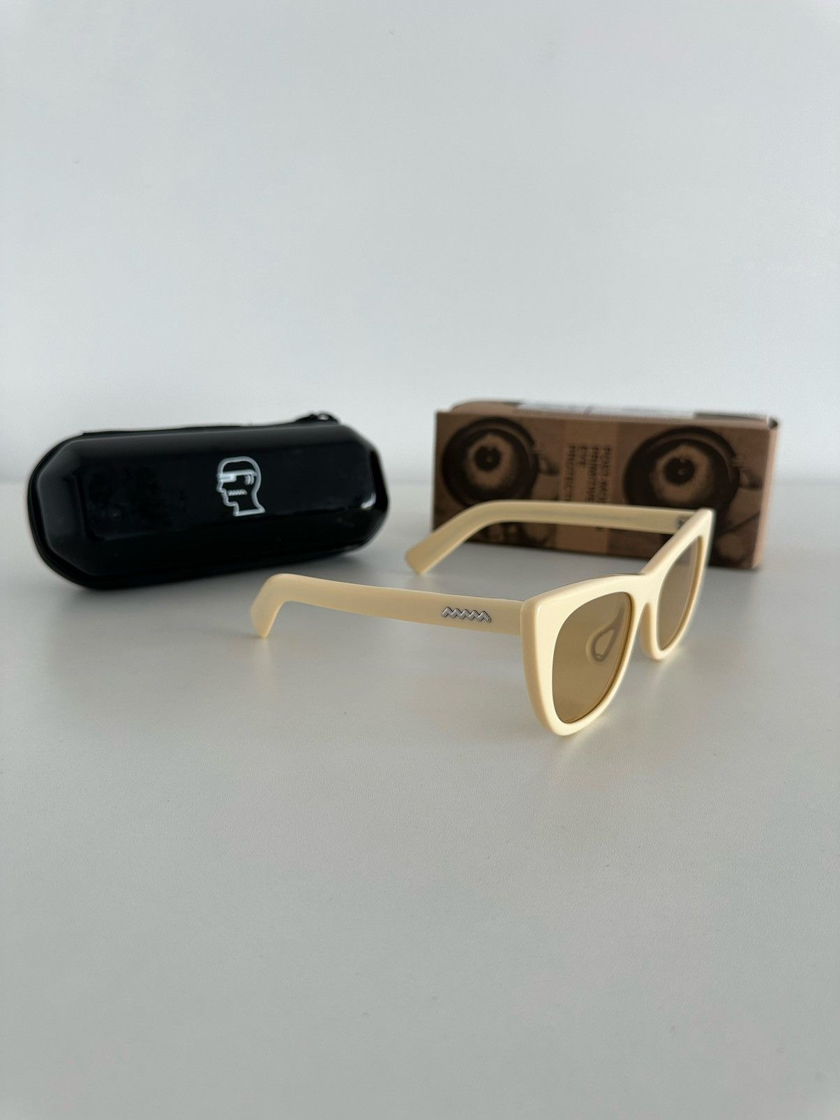 Natto Beige Post-Modern Primitive Eye Protection Sunglasses, Men's — image 5 of 6