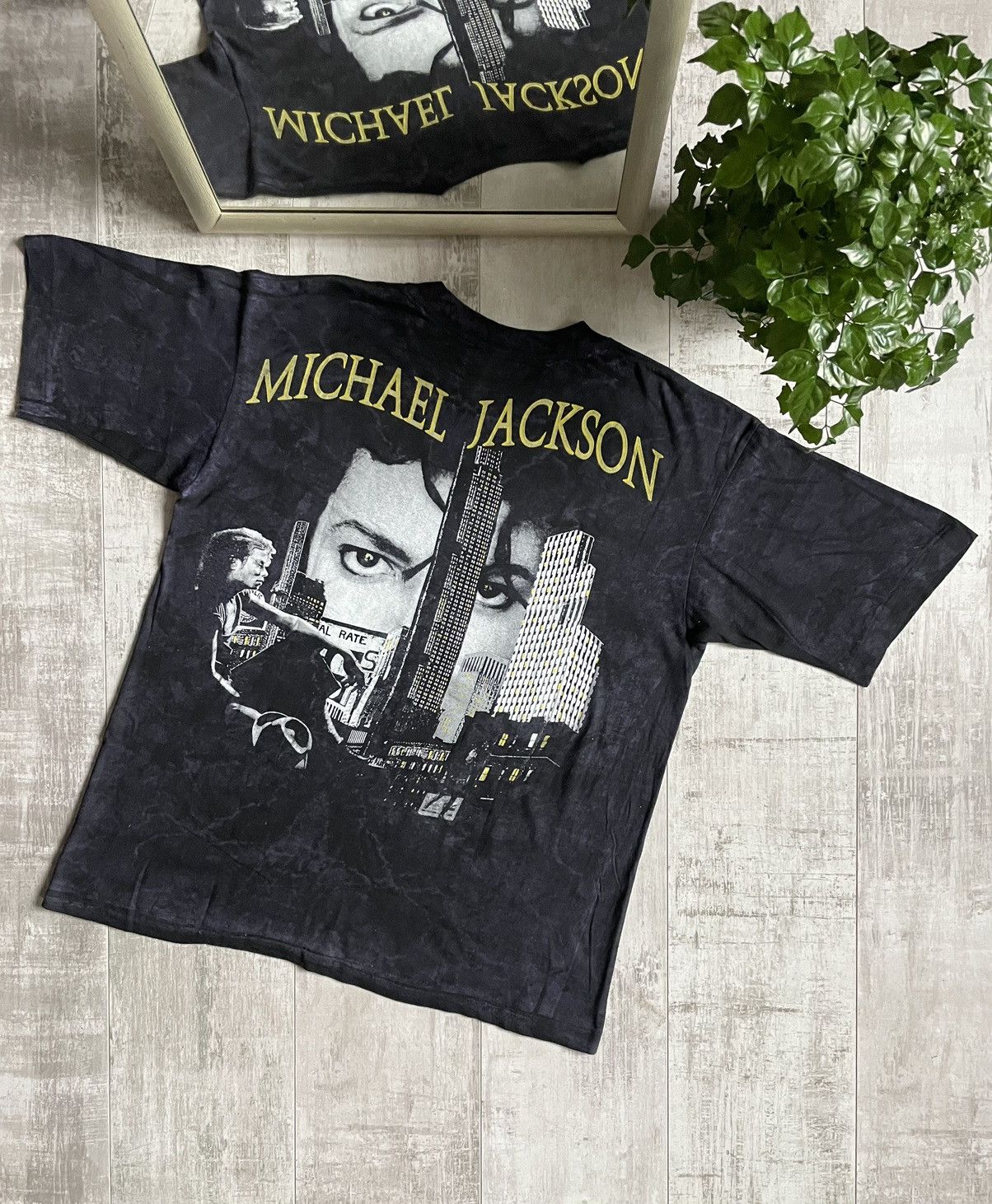Band Tees × Michael Jackson × Vintage Michael Jackson 1992 Dangerous Tour Tee Vintage Over Print Size US XL / EU 56 / 4 - 2 Thumbnail