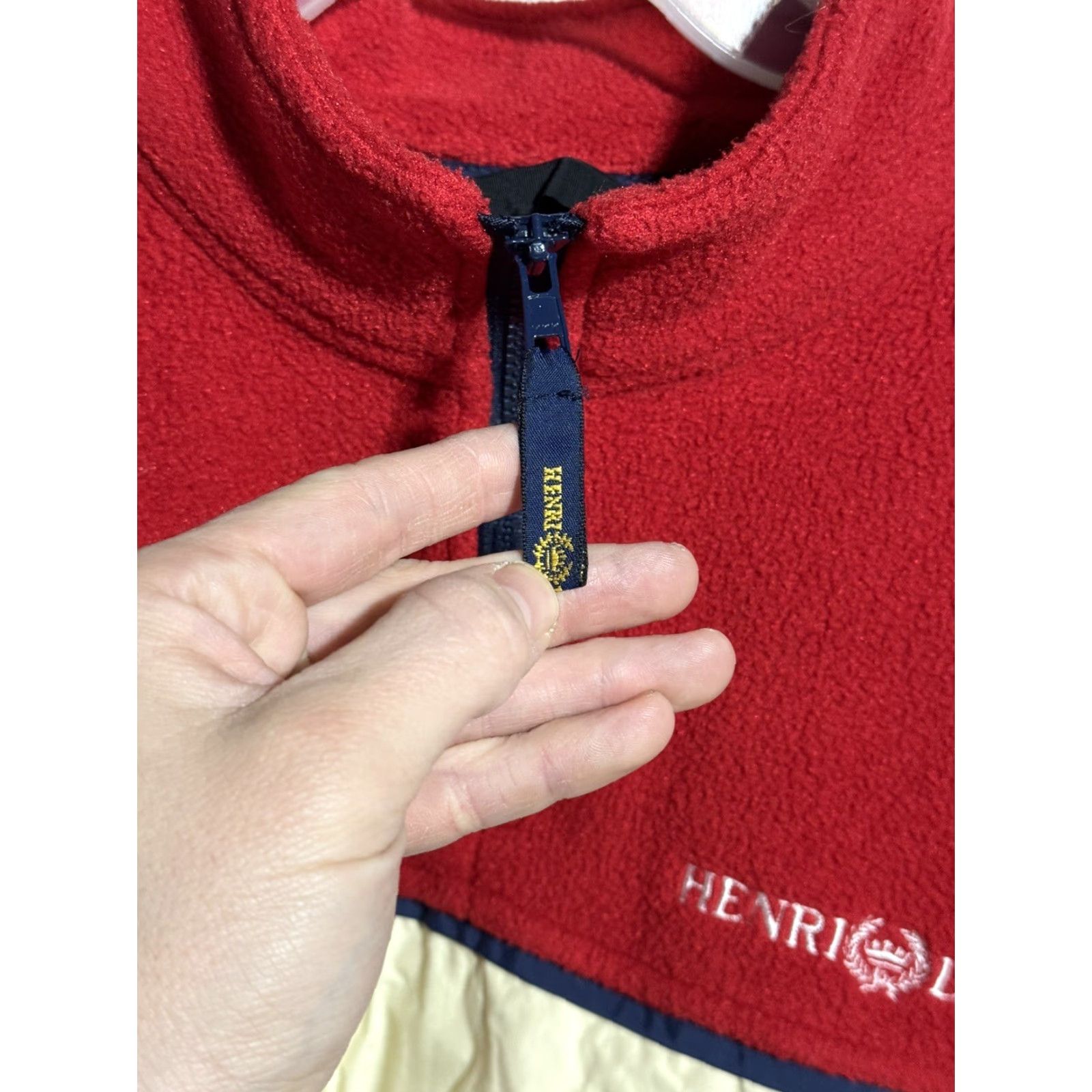 Henri Lloyd VINTAGE Henri Lloyd Red 1/4 Zip Fleece Jacket M Men Regular 90s Outdoor Embroidered Logo England Polyester Size US M / EU 48-50 / 2 - 3 Thumbnail