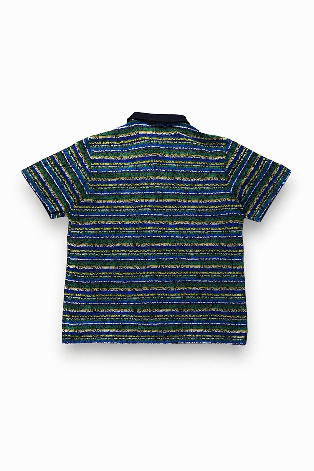 Missoni 90s Missoni Sport Knit Floral Striped Polo Shirt Size US L / EU 52-54 / 3 - 9 Thumbnail