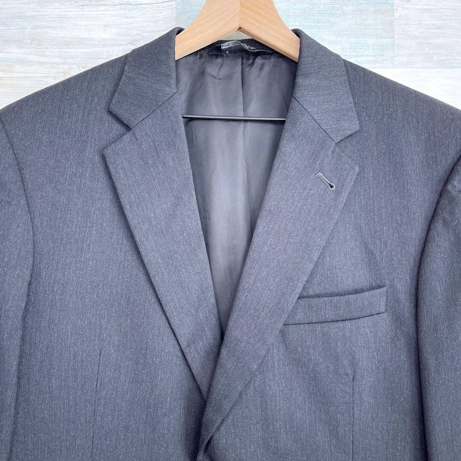 Jos. A. Bank Jos A Bank Signature Wool Suit Charcoal Mens 40S Size 40S - 3 Thumbnail