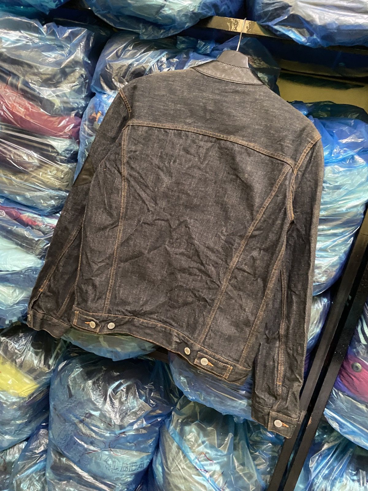Japanese Brand VINTAGE GAUNTLETS WALDEY ZIPPER BIKERS JEANS JACKET Size US S / EU 44-46 / 1 - 9 Thumbnail