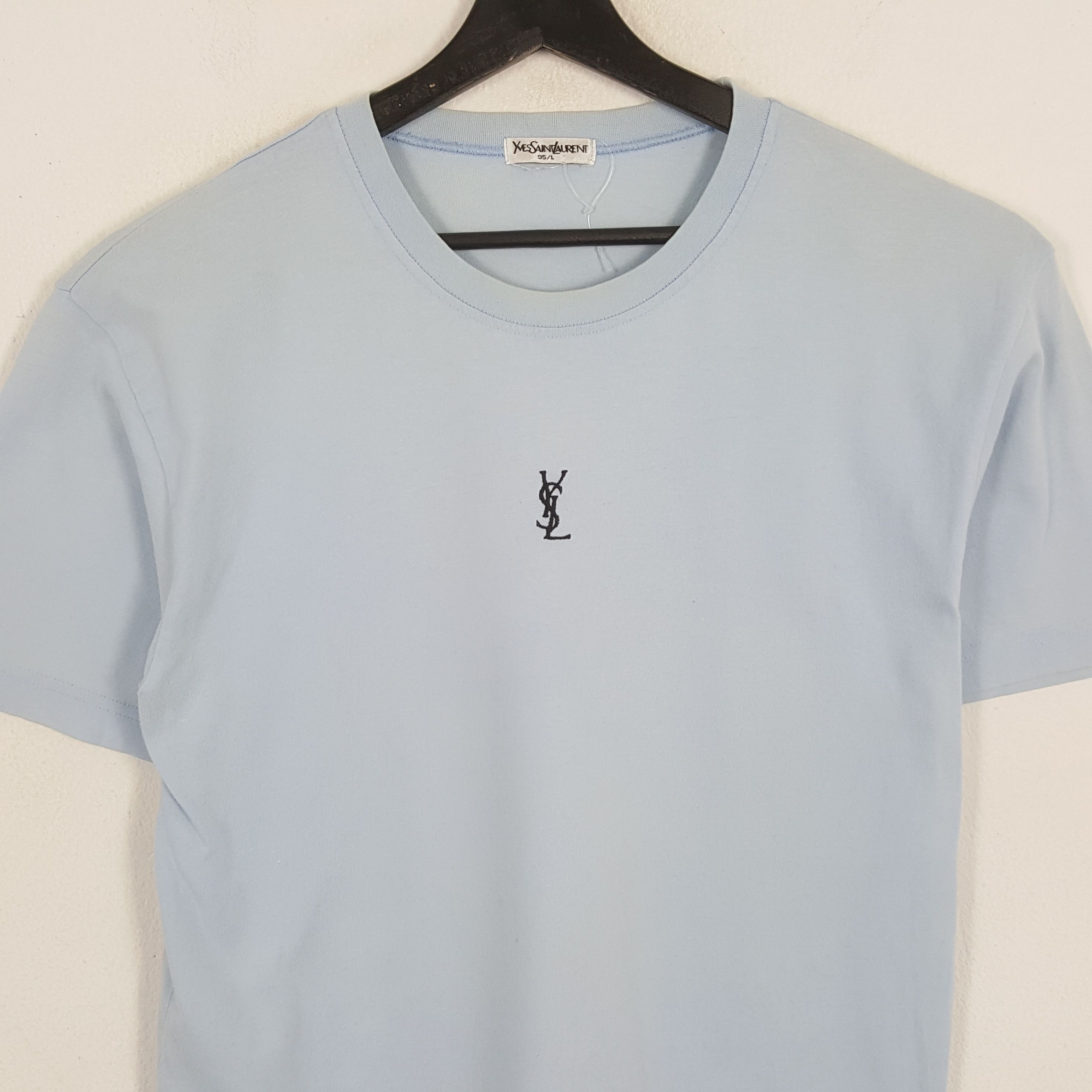 Vintage × Yves Saint Laurent YVES SAINT LAURENT YSL Logo Design Luxury Brand Tshirt Size US M / EU 48-50 / 2 - 2 Thumbnail