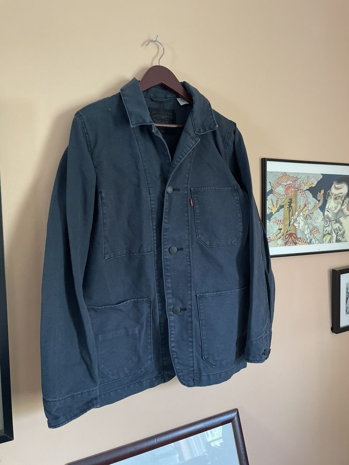 Levi's Levi’s Black Label stone washed chore jacket in denim Size US M / EU 48-50 / 2 - 1 Thumbnail