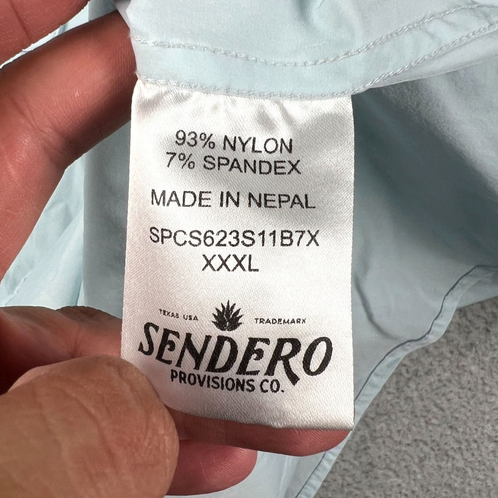 Vintage Sendero Confluence Tech Shirt Mens 3XL Blue Western Pearl Snap Long Sleeve Nylon Size US XXL / EU 58 / 5 - 4 Thumbnail