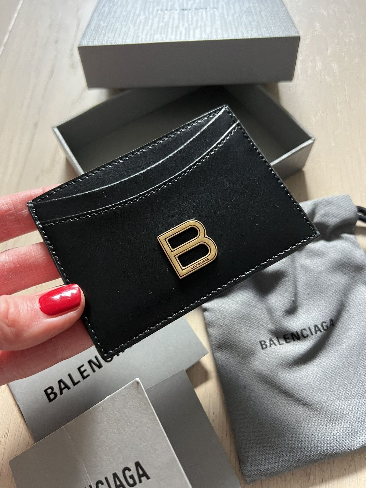 Balenciaga B LOGO CARDHOLDER Size ONE SIZE - 1 Thumbnail