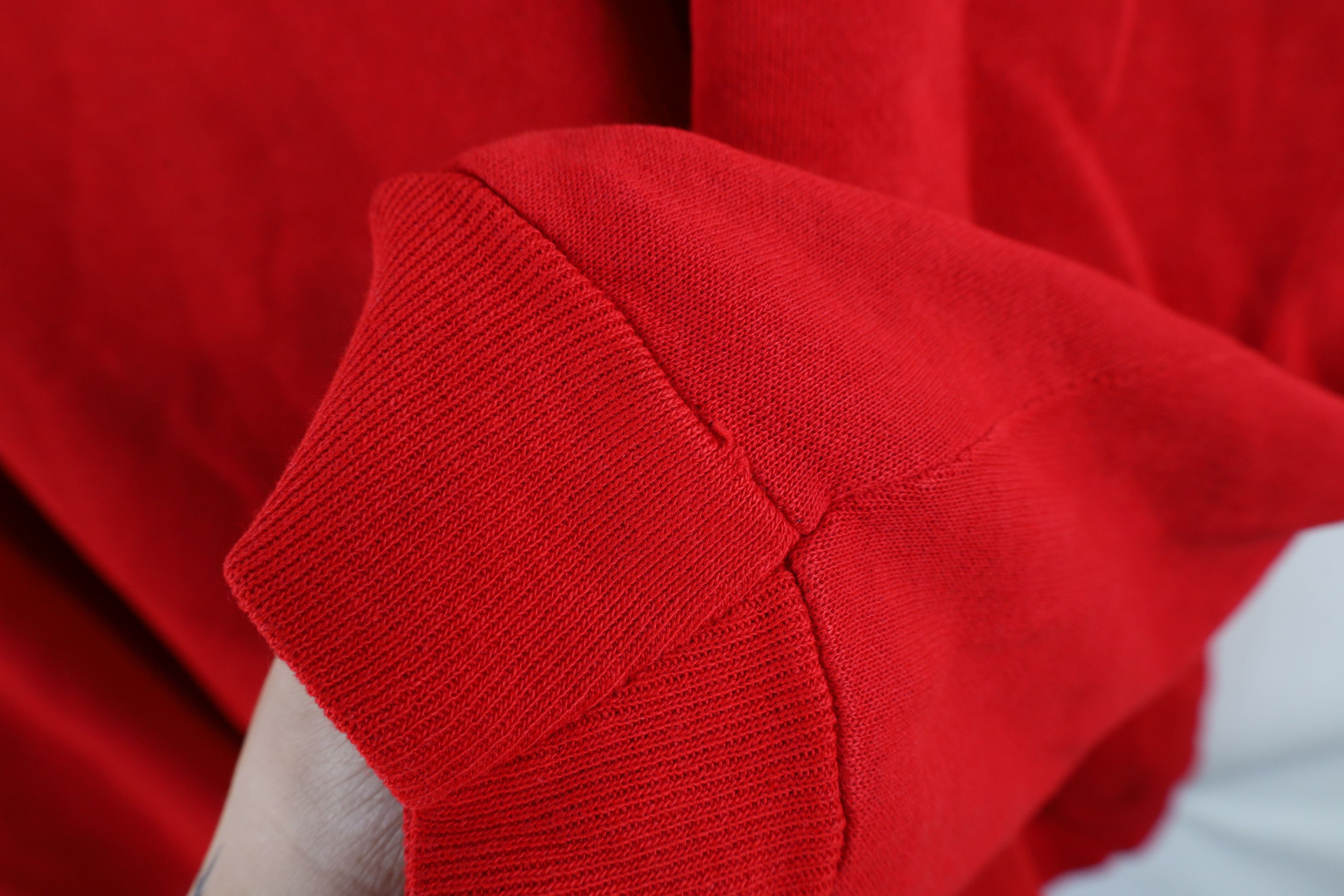 Vintage Vintage 90s Streetwear Blank Raglan Sweatshirt Red USA Size US XXL / EU 58 / 5 - 6 Thumbnail
