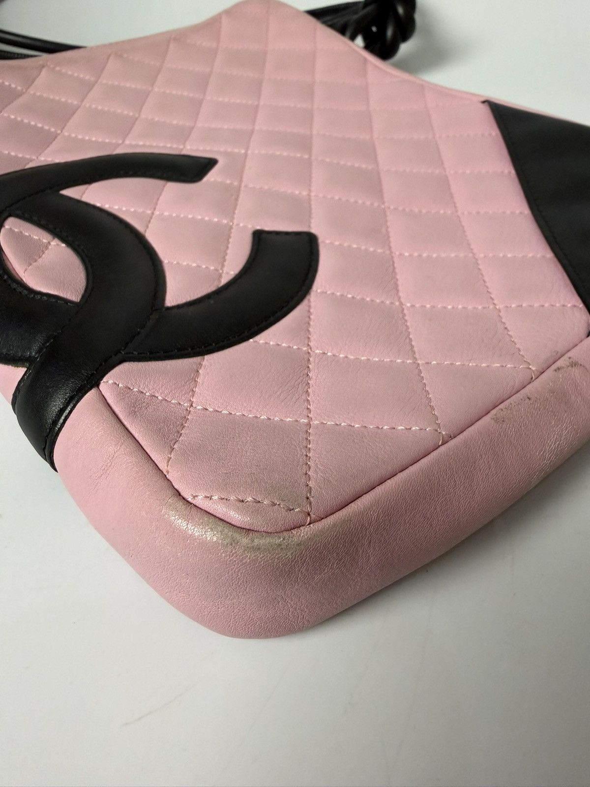 Chanel 2003 Chanel Pink Cambon Ligne Messenger Bag Size ONE SIZE - 7 Thumbnail