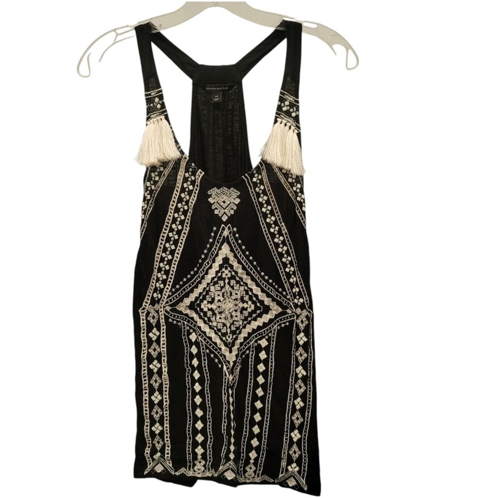Banana Republic EUC Banana Republic Embroidered Tank Top Size M / US 6-8 / IT 42-44 - 2 Thumbnail