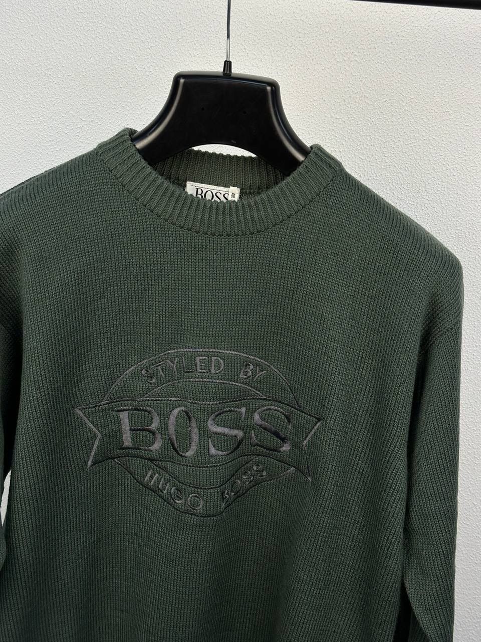 Hugo Boss Hugo Boss vintage 80s 90s embroidered big logo sweater M-L Size US M / EU 48-50 / 2 - 2 Thumbnail
