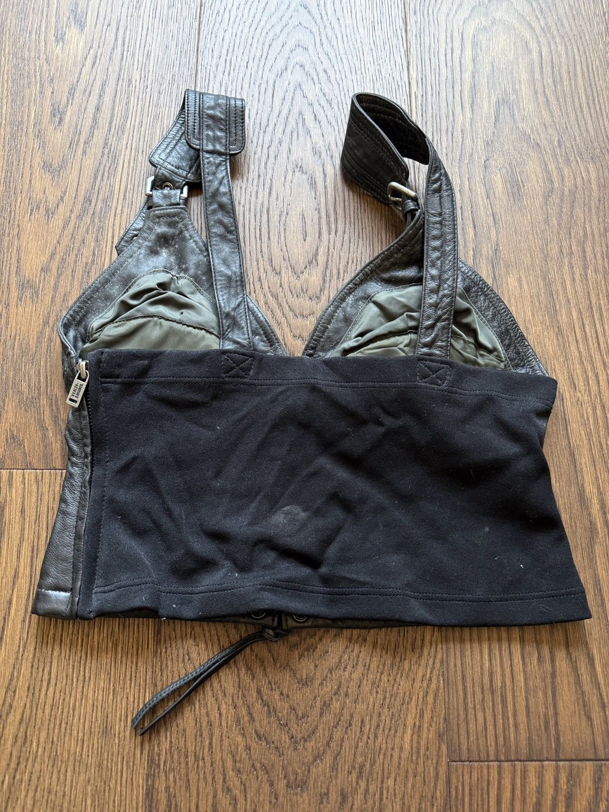 Harley Davidson Vintage Y2K Harley Davidson Leather Lace Up Bustier Corset Size M / US 6-8 / IT 42-44 - 8 Thumbnail