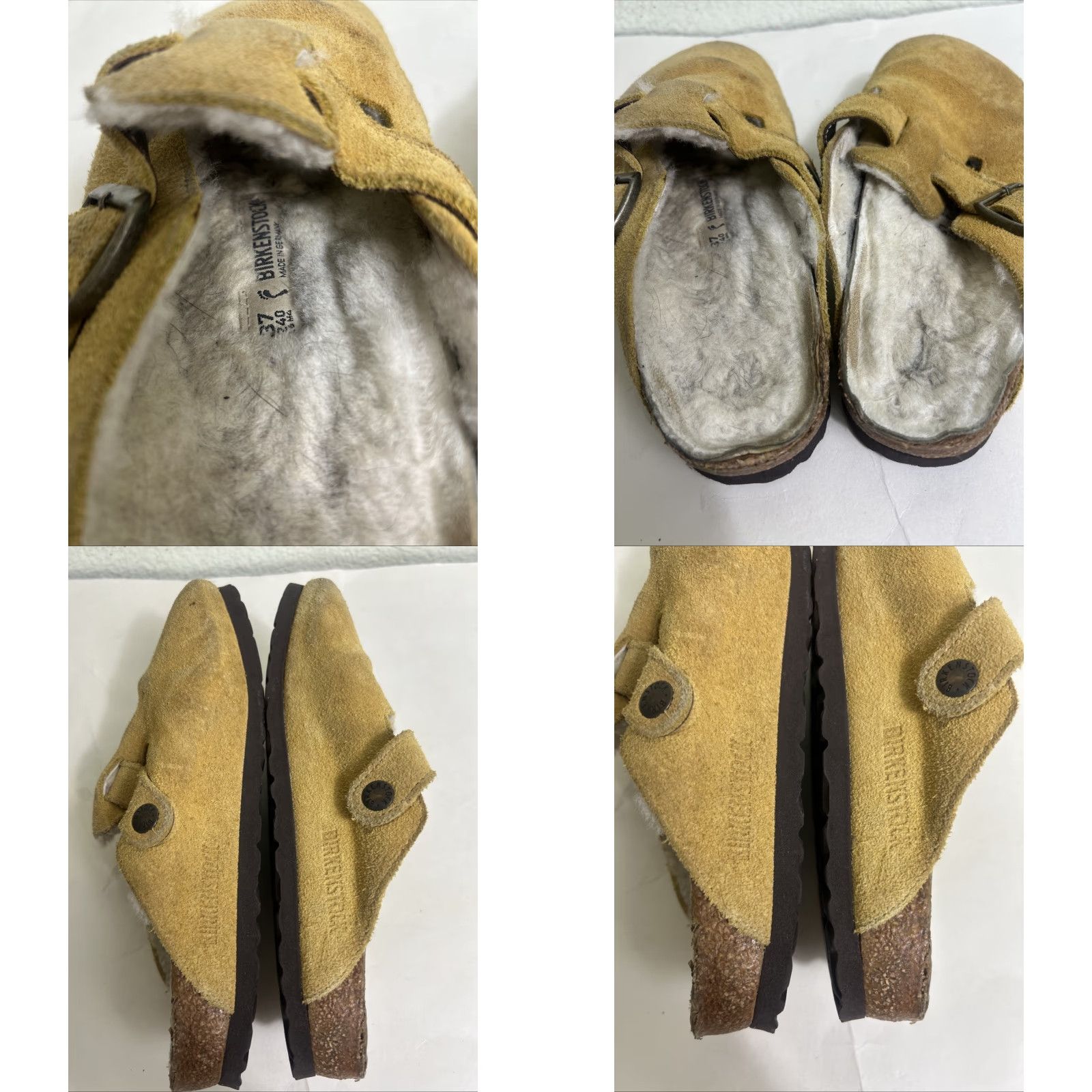 Birkenstock Birkenstock Boston Shearling Women Clog Suede Yellow Slip On 6 37 Sheepskin Size US 6 / IT 36 - 10 Thumbnail