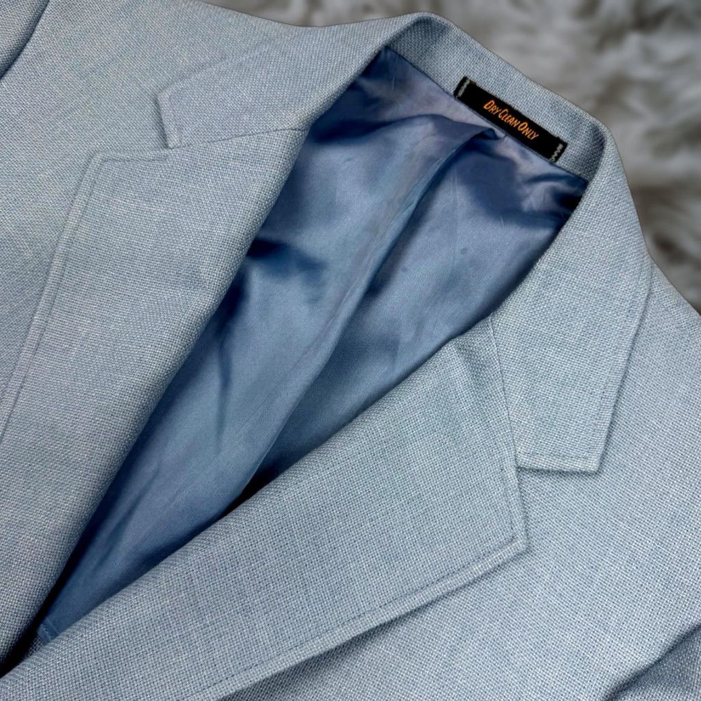 VTG Brooks Brothers H. Freeman & Son Men’s 3/2 Roll Blazer Light Blue • 46L Jacket Wool Single-Breasted Notch Lapel 3/2 Roll Blazer Mens Blazer