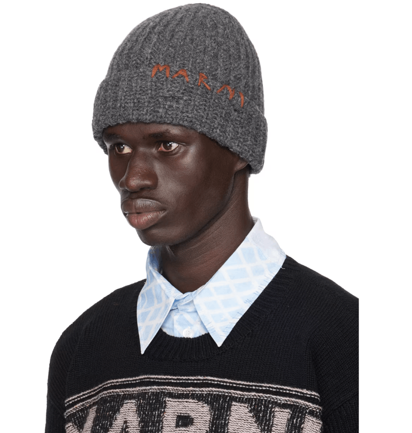 Marni BNWT AW24 MARNI SHETLAND MENDING GAUGE 5 BEANIE M Size ONE SIZE - 11 Thumbnail