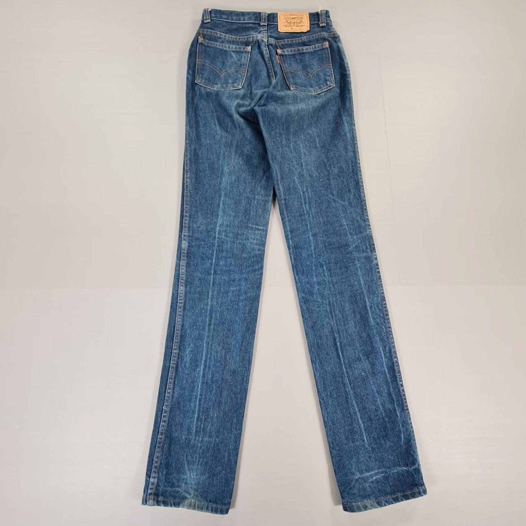 Levi's VINTAGE Levi's Womens Jeans Blue W26 L34 Orange Tab 80s 824 0216 Tapered Denim Jeans Womens Medium Blue 80s 826 Size 26" / US 2 / IT 38 - 6 Thumbnail