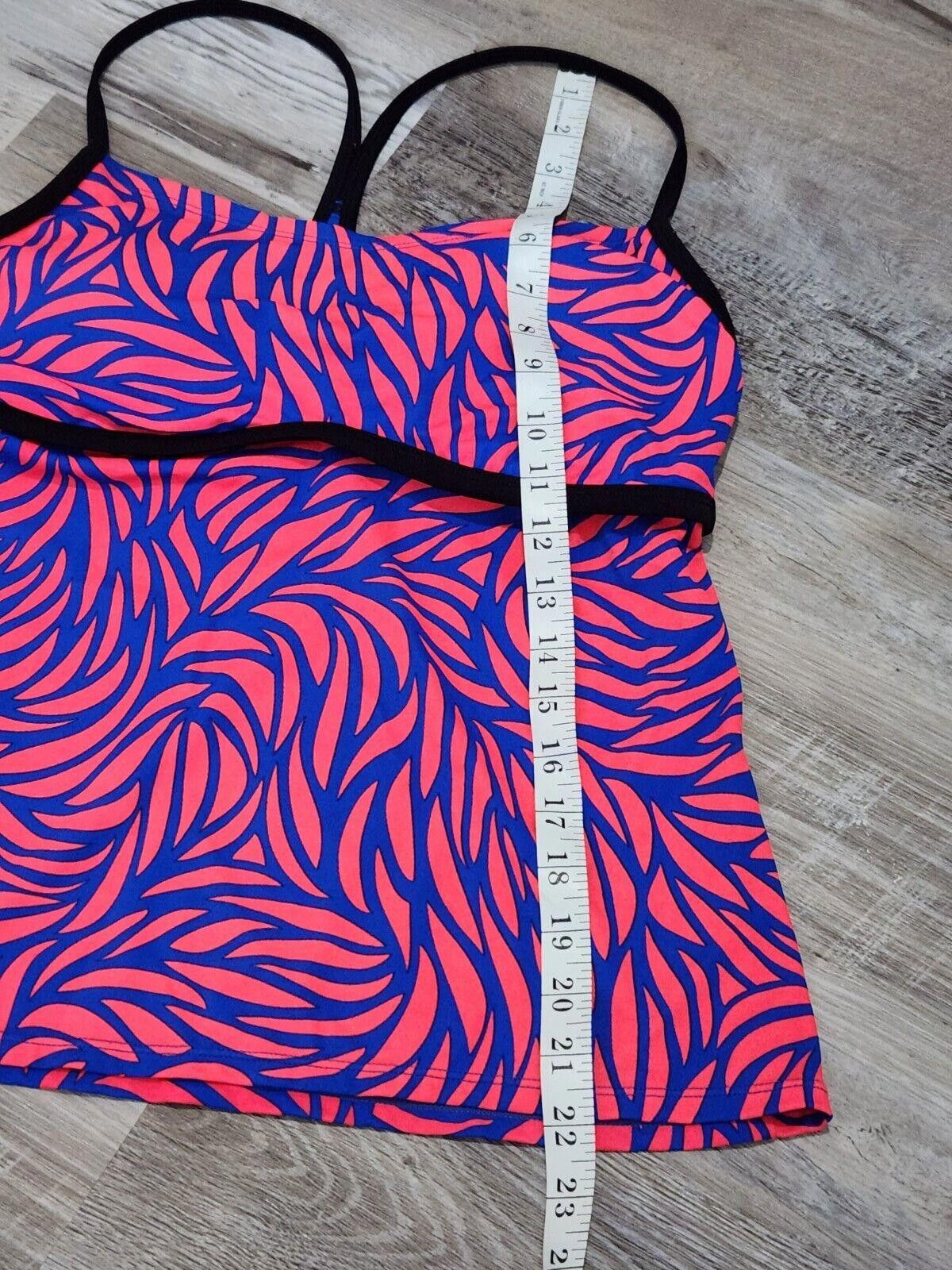 Nike Nike Tank Large Built In Bra Pink Coral Blue Dri Fit Active Size L / US 10 / IT 46 - 3 Thumbnail