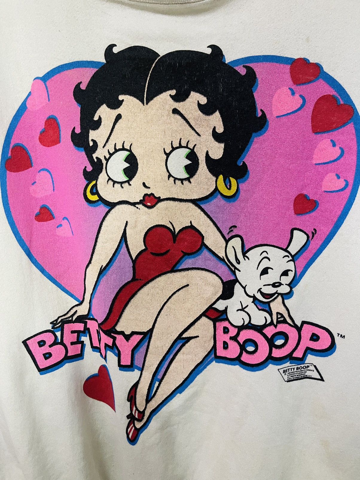Anime × Changes × Vintage Vintage 80s Betty Boop Mirror Print Sweatshirt (08) Size US XL / EU 56 / 4 - 9 Thumbnail