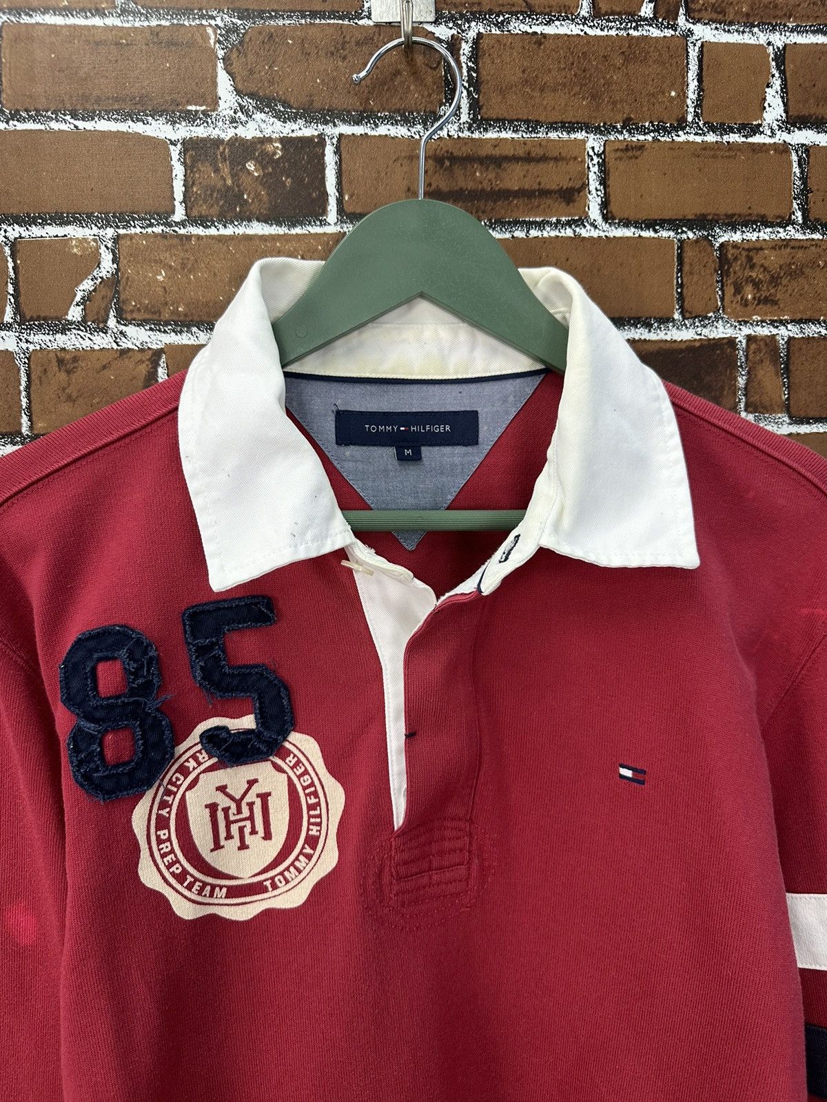 Tommy Hilfiger Tommy Hilfiger Rugby Polo Shirt A920 Size US M / EU 48-50 / 2 - 2 Thumbnail