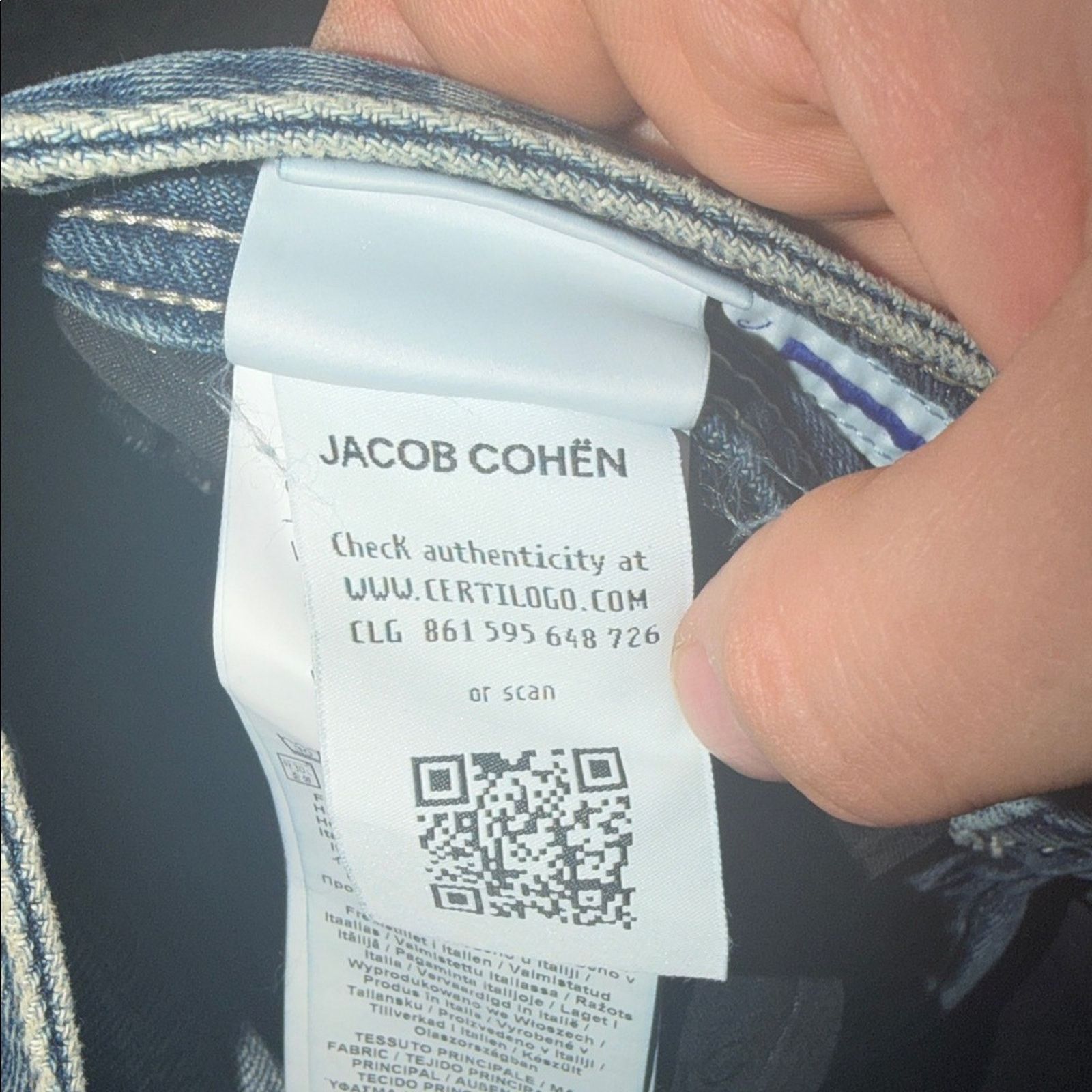 Jacob Cohen Jacob Cohen Classic Indigo Men's Jeans Size 29 Size US 29 - 8 Thumbnail