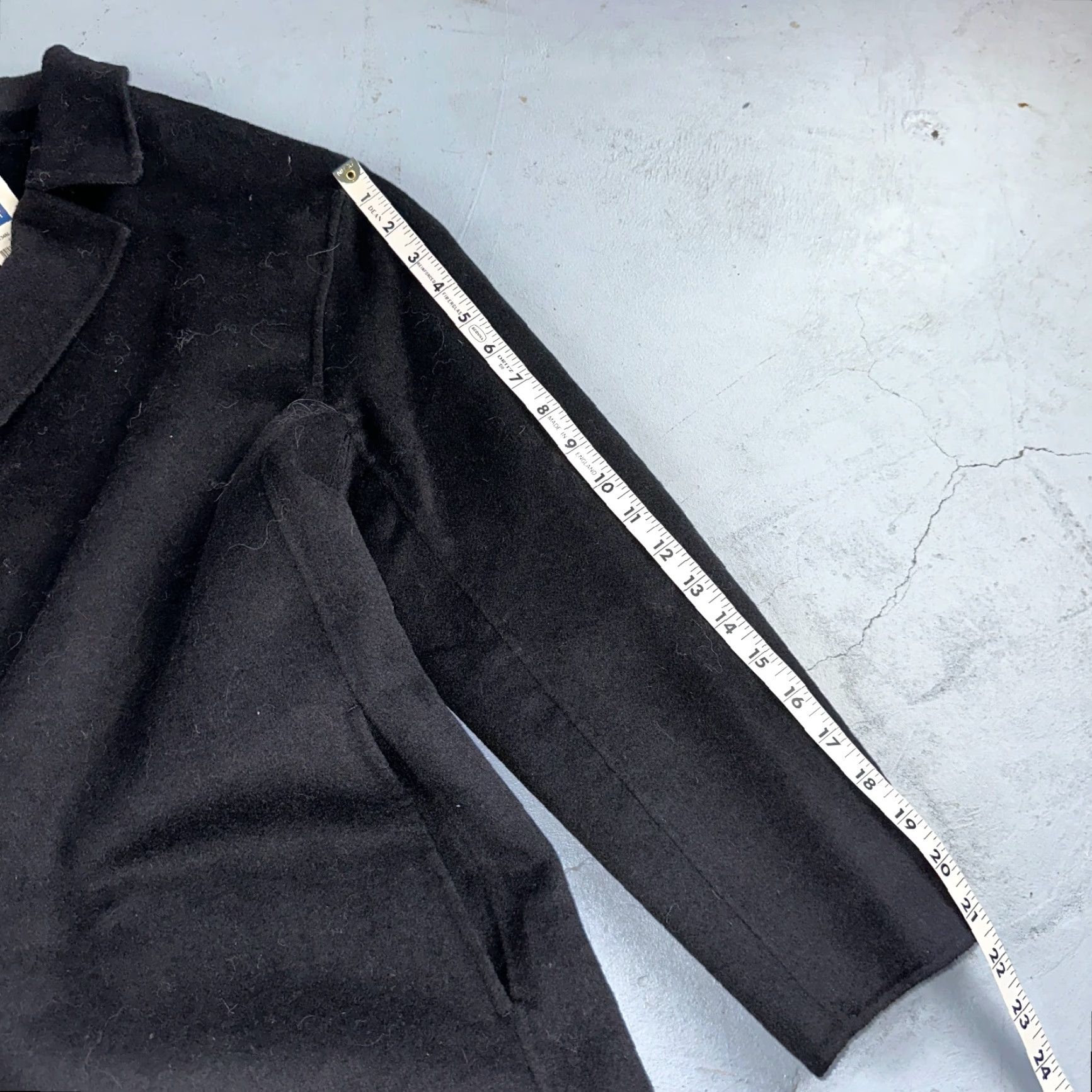 Gap VINTAGE Gap Women's Pea Coat Jacket Long Wool Black Casual Business Formal Winter Fall Spring 2020s Women Size L / US 10 / IT 46 - 7 Thumbnail