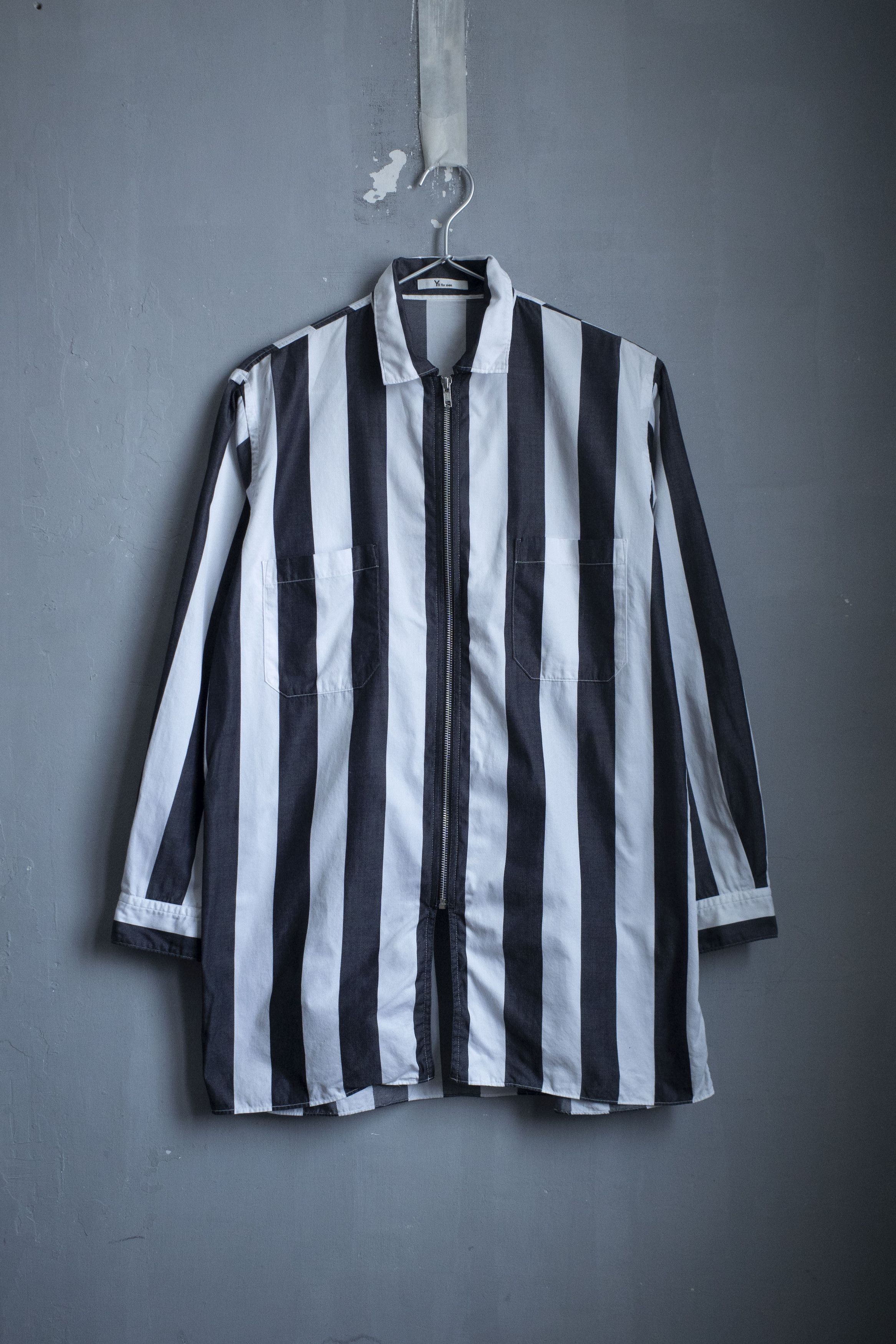 Y's for Men Y's for men Spring-Summer 1987 stripe long overshirt Size US M / EU 48-50 / 2 - 1 Thumbnail