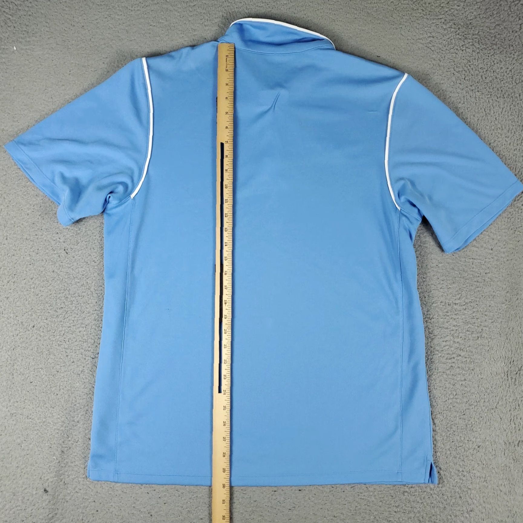 Nike Nike Polo Shirt Mens Large Blue Swoosh Golf Casual Short Sleeve Polo Size US L / EU 52-54 / 3 - 3 Thumbnail