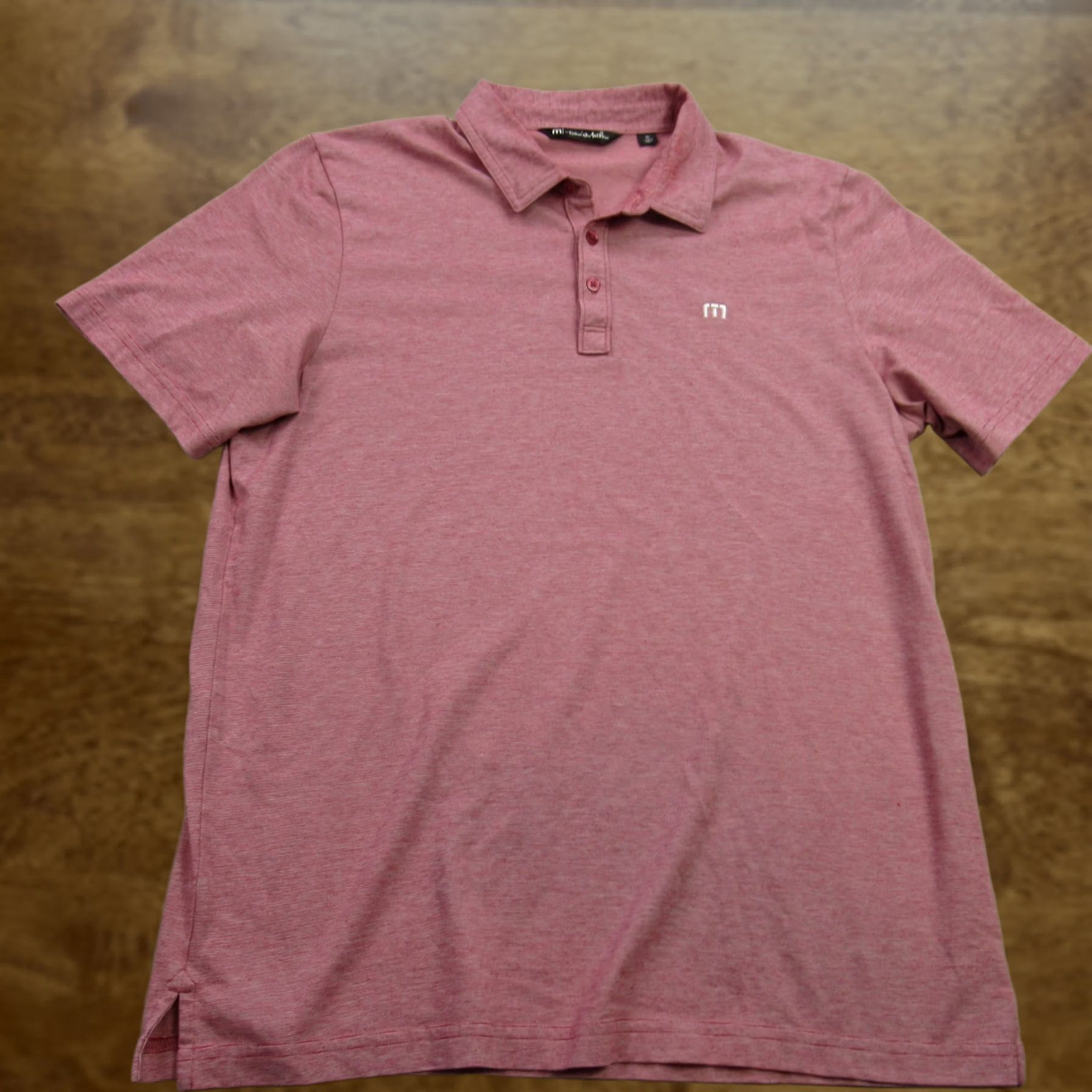 TravisMathew Travis Mathew Polo Shirt Mens XL Golf Pink Short Sleeve Lightweight Outdoors Regular Fit Shirt Size US XL / EU 56 / 4 - 1 Thumbnail