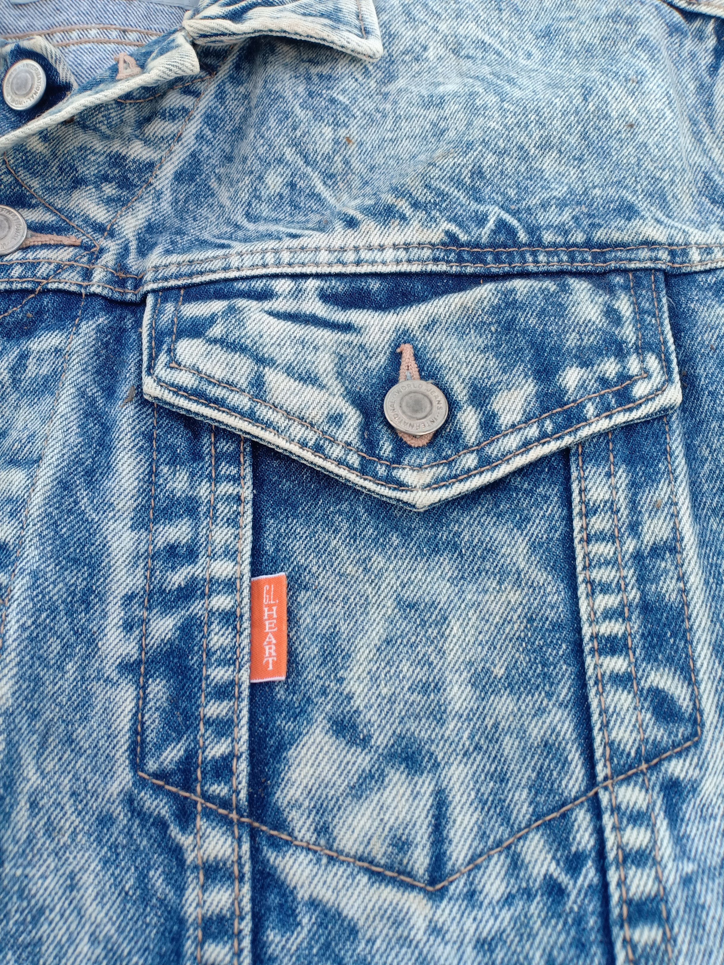 Vintage G.L HEART acid wash jacket Size US L / EU 52-54 / 3 - 10 Thumbnail
