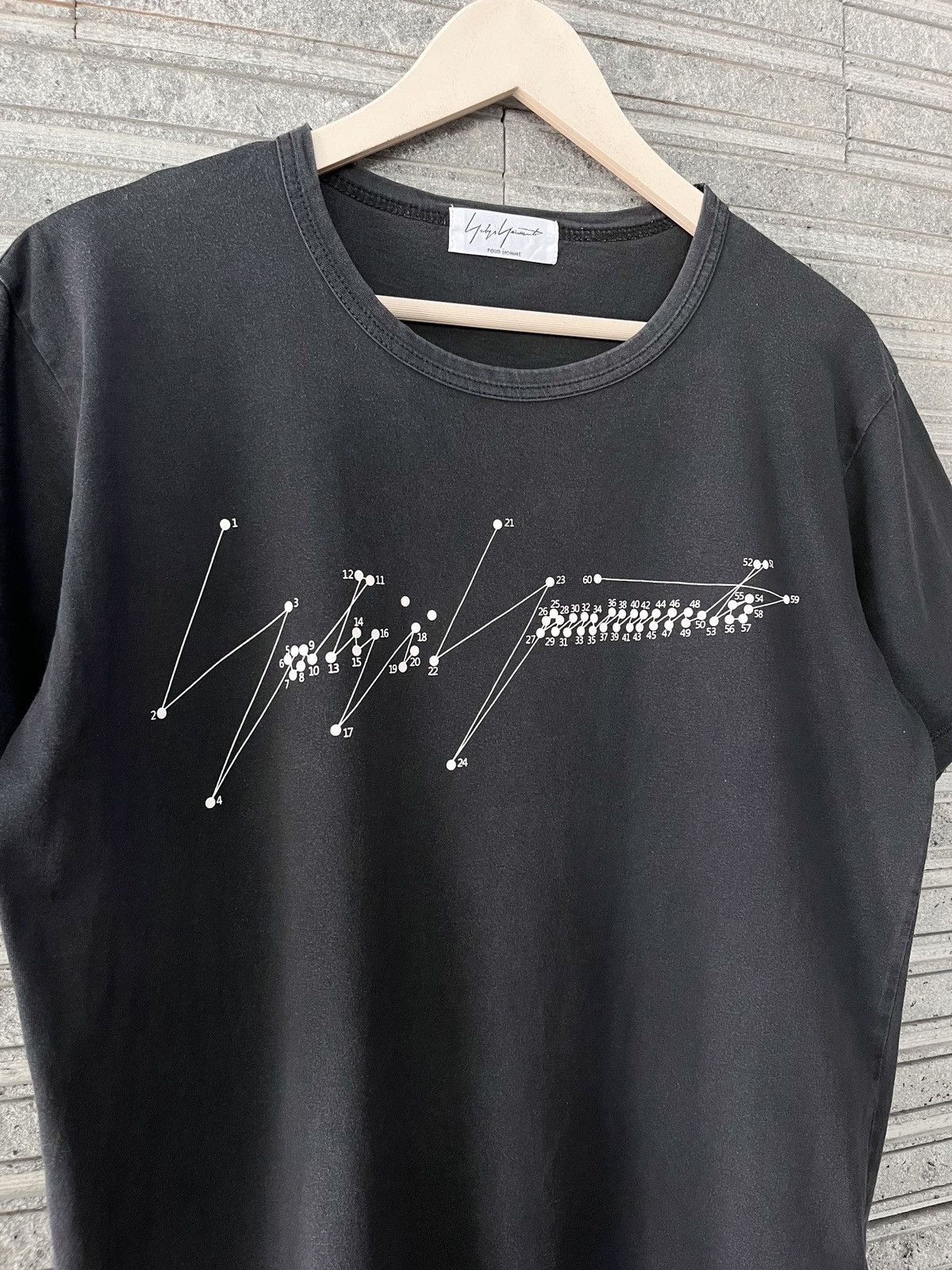 Yohji Yamamoto Yohji Yamamoto Pour Homme Signature Sunfaded Tee Size US L / EU 52-54 / 3 - 3 Thumbnail