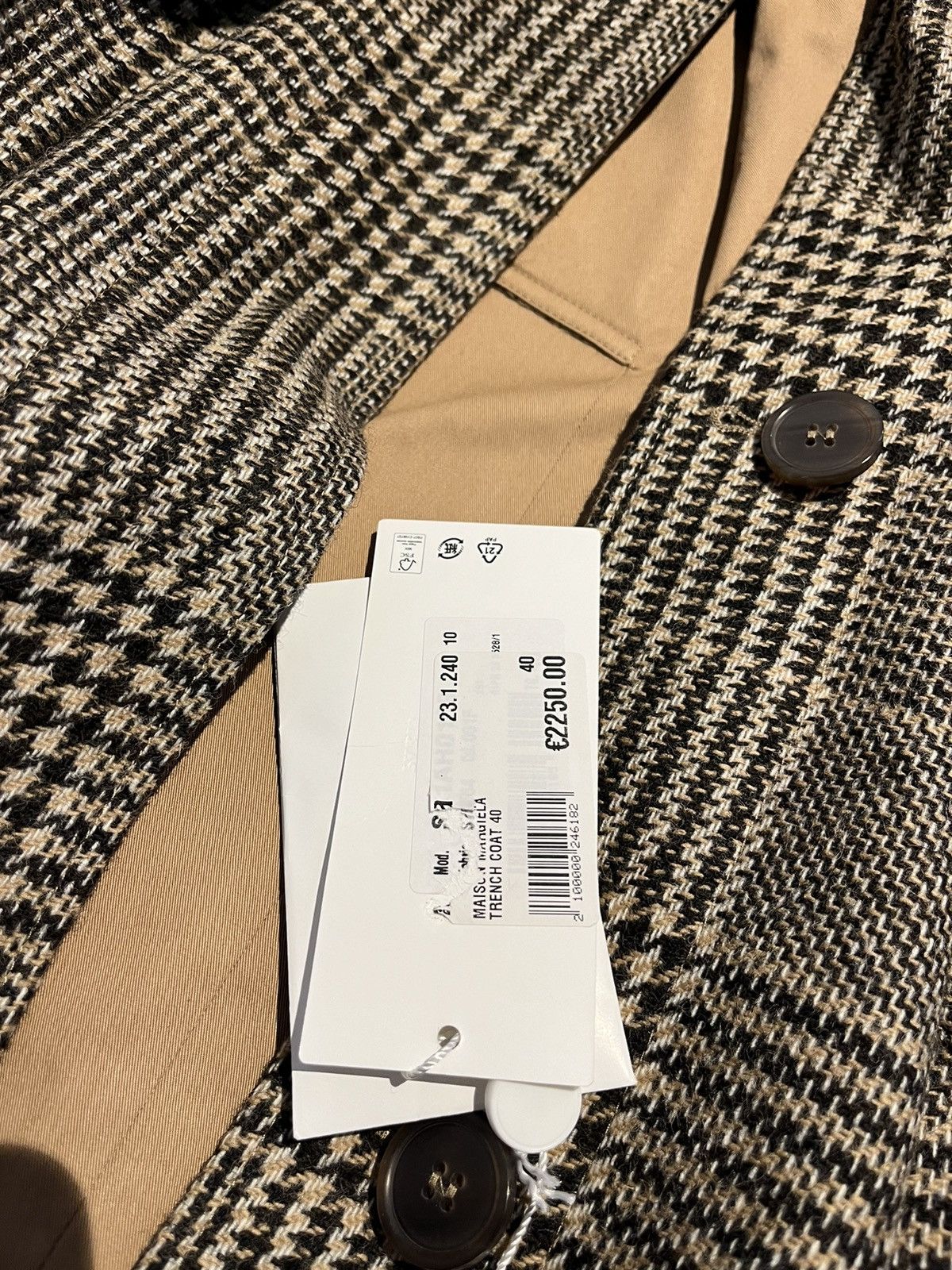 Maison Margiela Maison Margiela Check reversible raglan trench Size US L / EU 52-54 / 3 - 15 Thumbnail