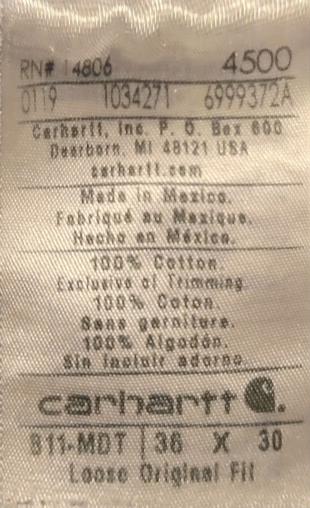Carhartt Carhartt loose original fit pants Size US 36 / EU 52 - 4 Thumbnail