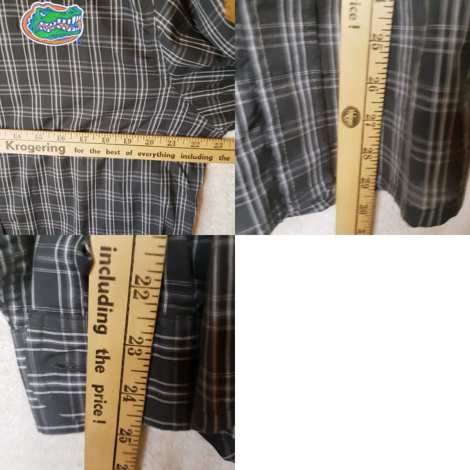 Vintage Proedge University Florida Gators Black White Plaid Button Up Shirt Men's M Long Sleeve Size US M / EU 48-50 / 2 - 9 Thumbnail