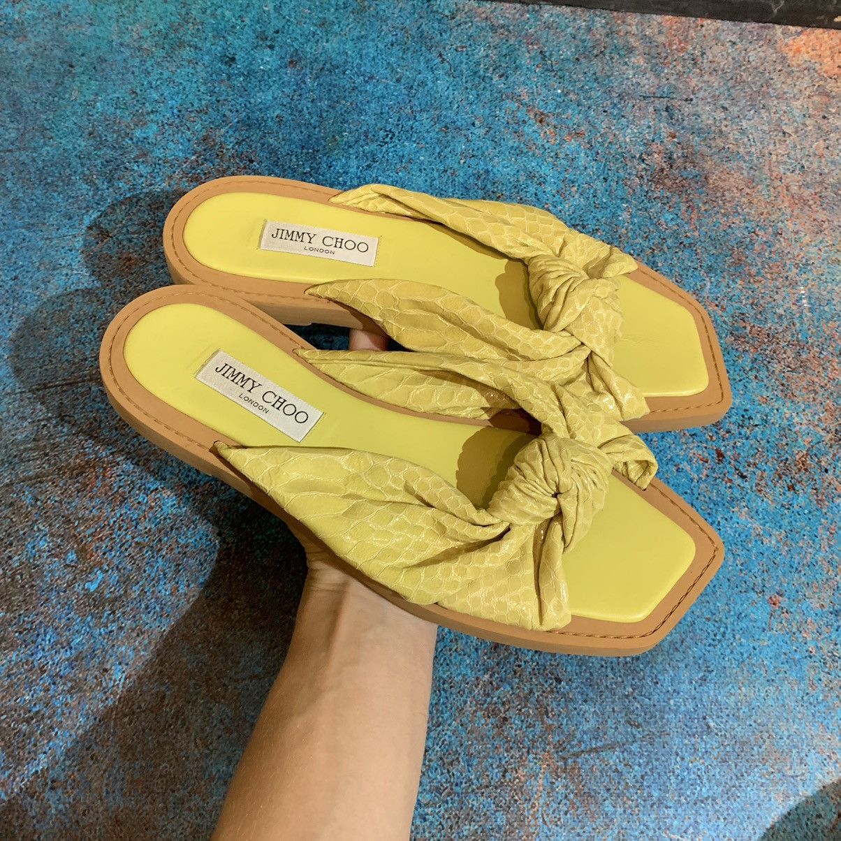Jimmy Choo Jimmy Choo Tropica Leather Sandals Size 41.5 Size US 11.5 / IT 41.5 - 2 Thumbnail