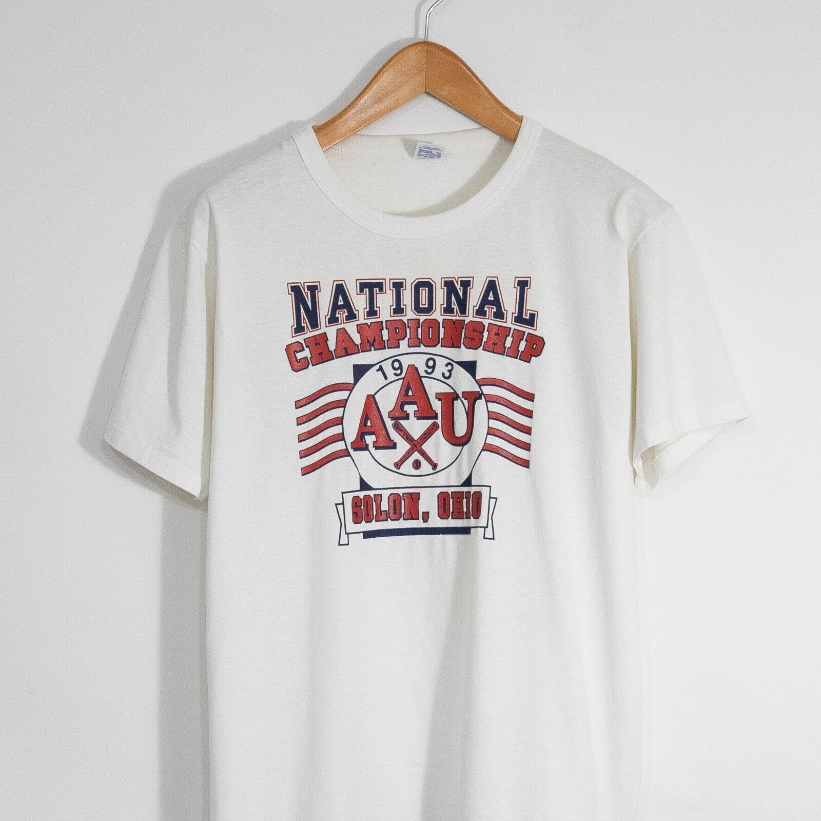 Vintage Vintage 90s AAU Ohio Baseball T Shirt L - National Champion Size US L / EU 52-54 / 3 - 2 Thumbnail