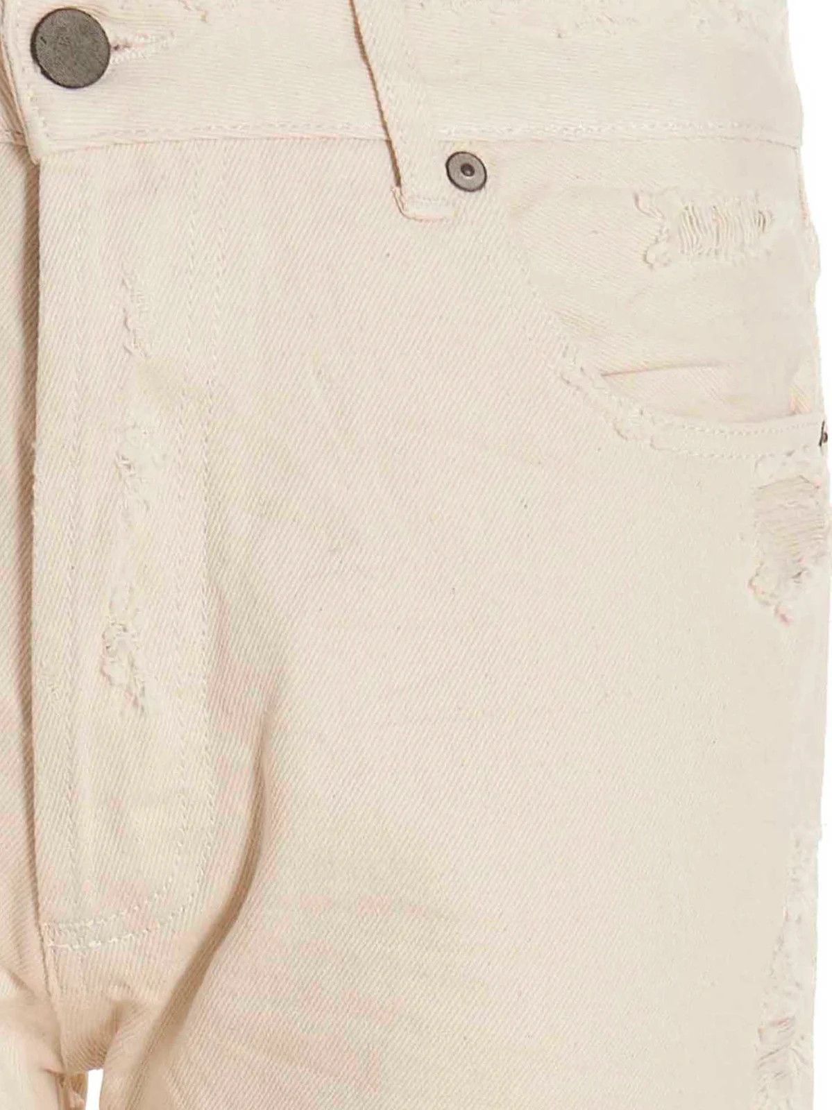 Palm Angels o1y0325 Logo 5-Pocket Pant in Off White Size US 36 / EU 52 - 4 Thumbnail