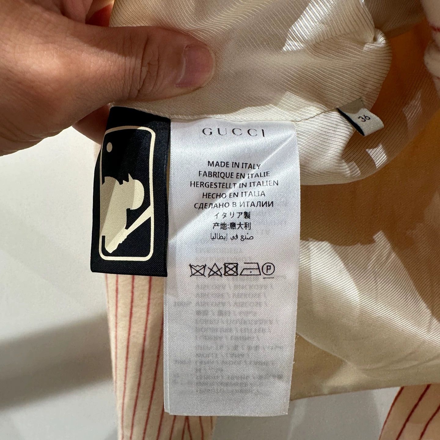 Gucci Gucci mar451 Collab Stripe Logo Wool Blazer 36 Size XS / US 0-2 / IT 36-38 - 4 Thumbnail