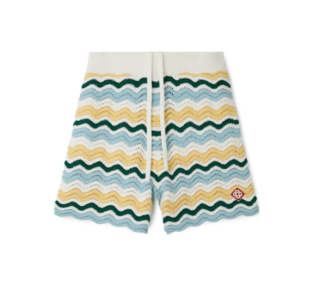 Casablanca o1mle0326 Boucle Wave Shorts in Multicolor Size US 28 / EU 44 - 1 Thumbnail