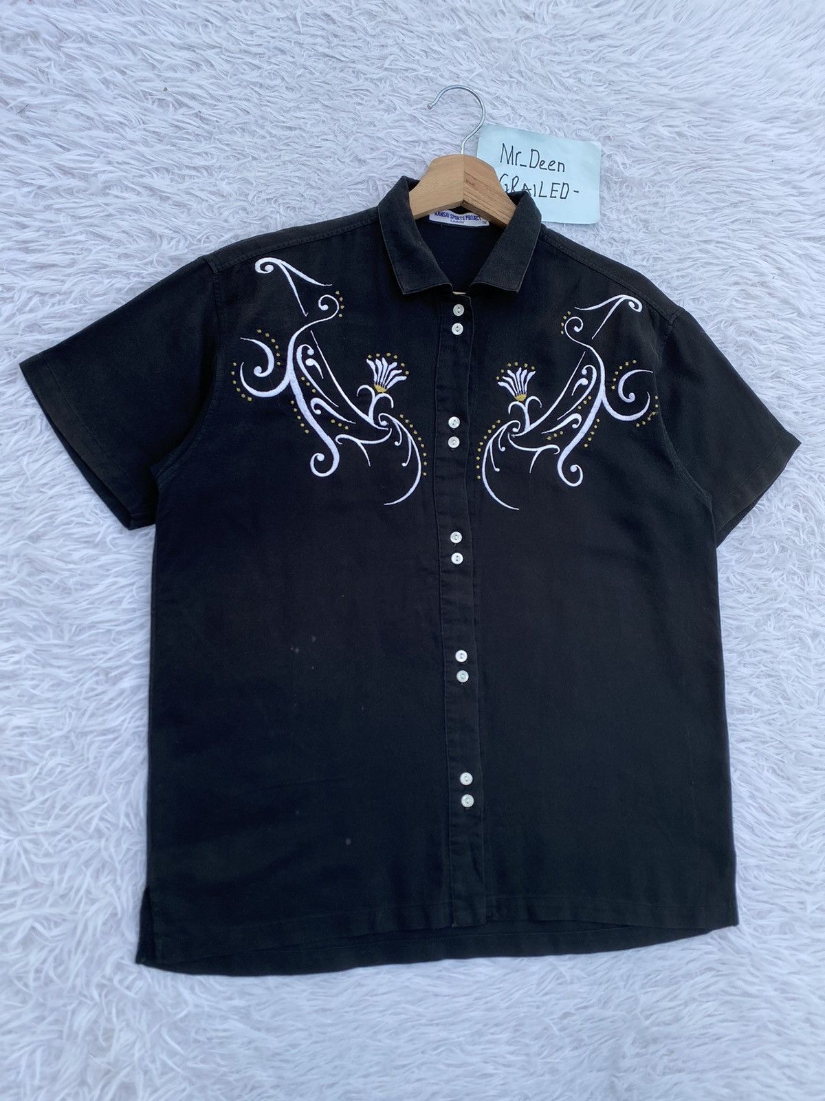 Kansai Yamamoto Rare KansaiYamamoto Kansai Sport Projects Buttons Shirt Size US M / EU 48-50 / 2 - 2 Thumbnail