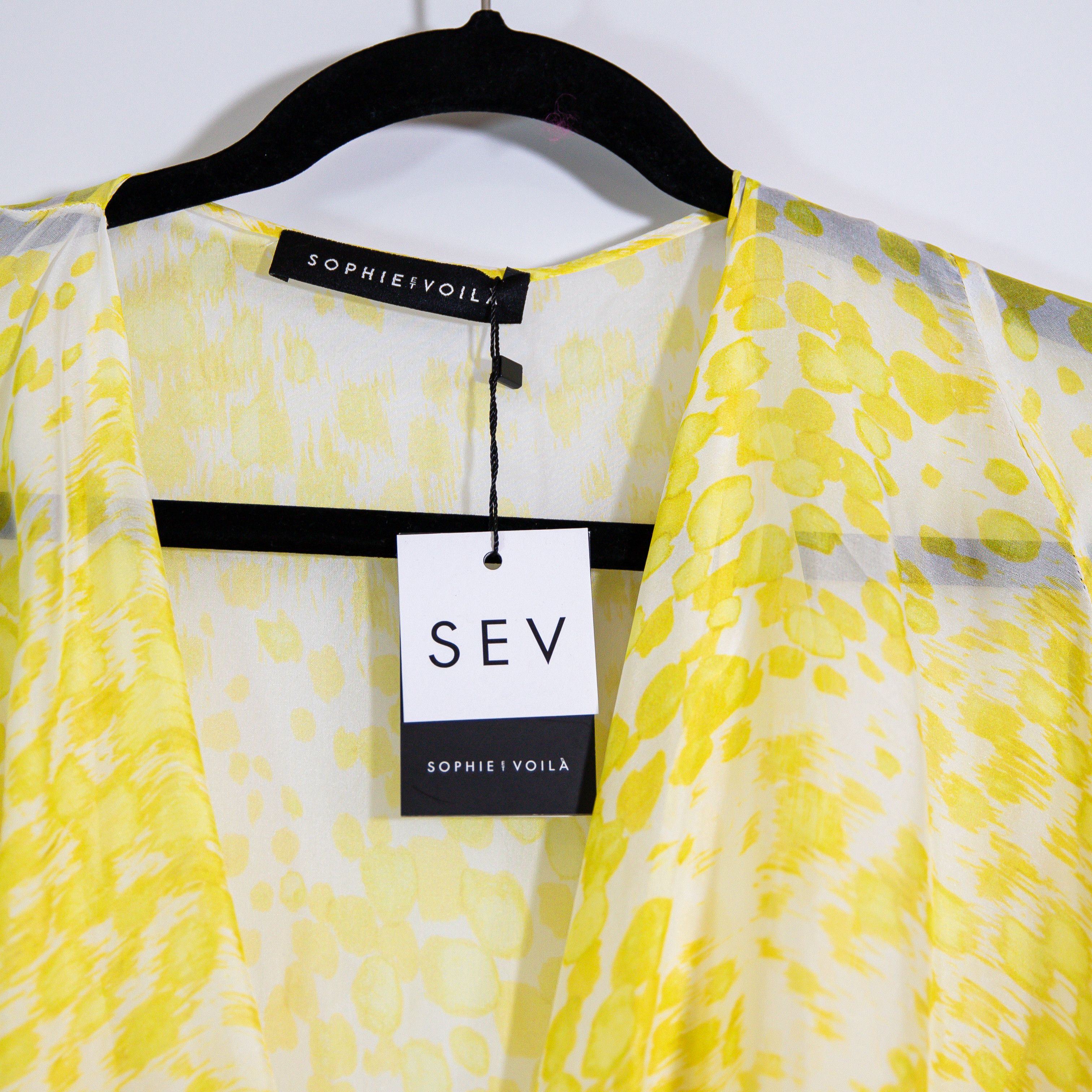 Other NEW SEV Long Sleeve Draped Silk Chiffon Size S / US 4 / IT 40 - 2 Thumbnail