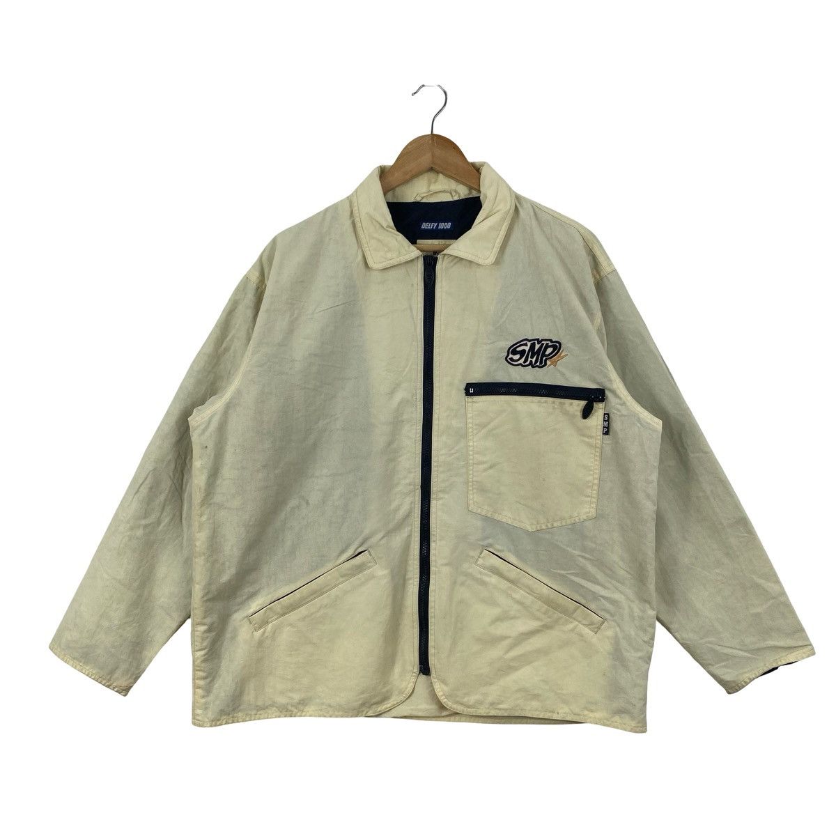 Vintage Vintage SMP DEFY 1000 Designed By Sporty Zip Up Work Jacket Size US XXL / EU 58 / 5 - 3 Thumbnail