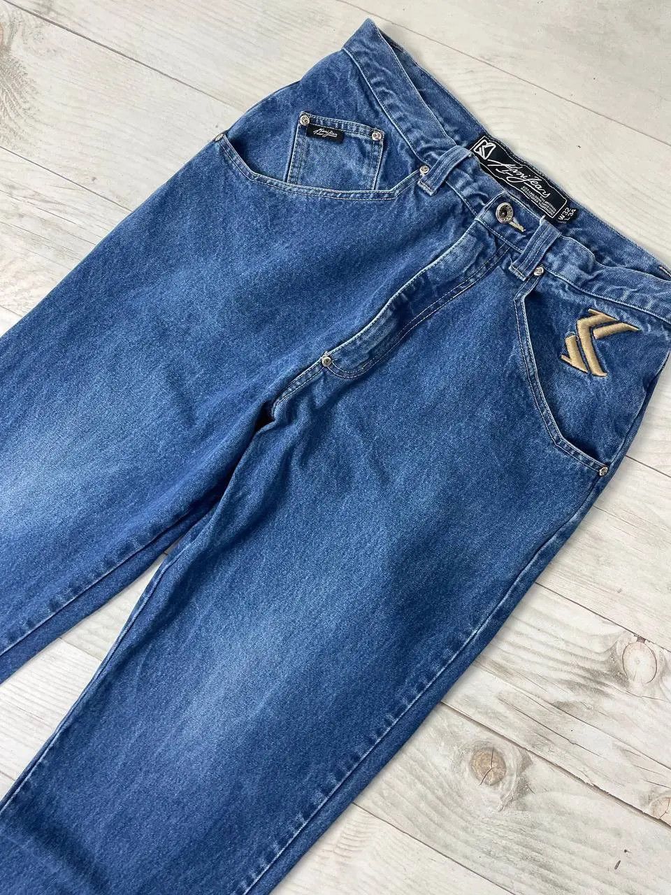 Karl Kani Vintage Karl Kani Denim Baggy Jeans Rap Big Logo 90s Size US 32 / EU 48 - 4 Thumbnail