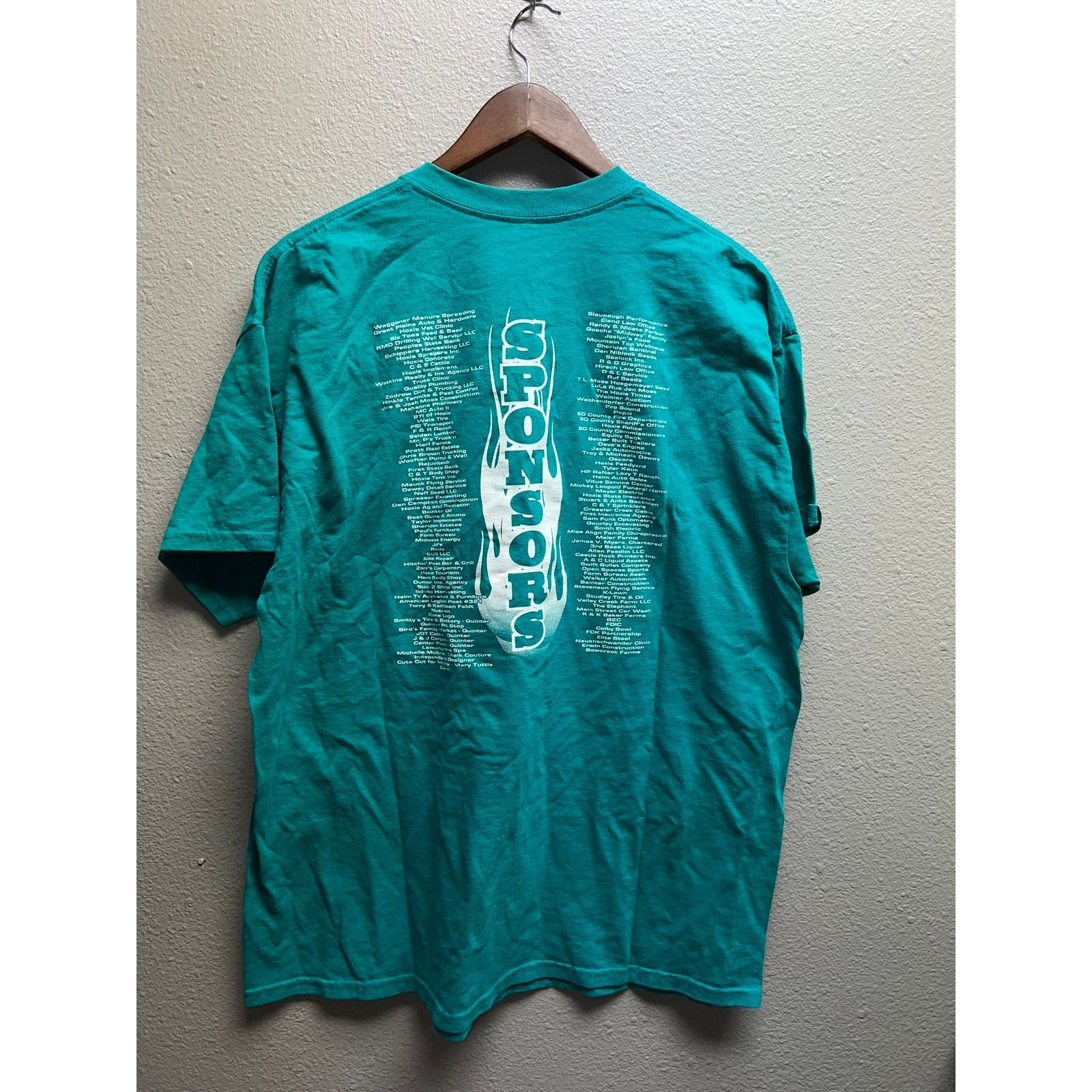 Gildan Rod Run Shirt Hoxie Hotrodders Hot Rods Car Teal Tee Shirt Size US XL / EU 56 / 4 - 5 Thumbnail