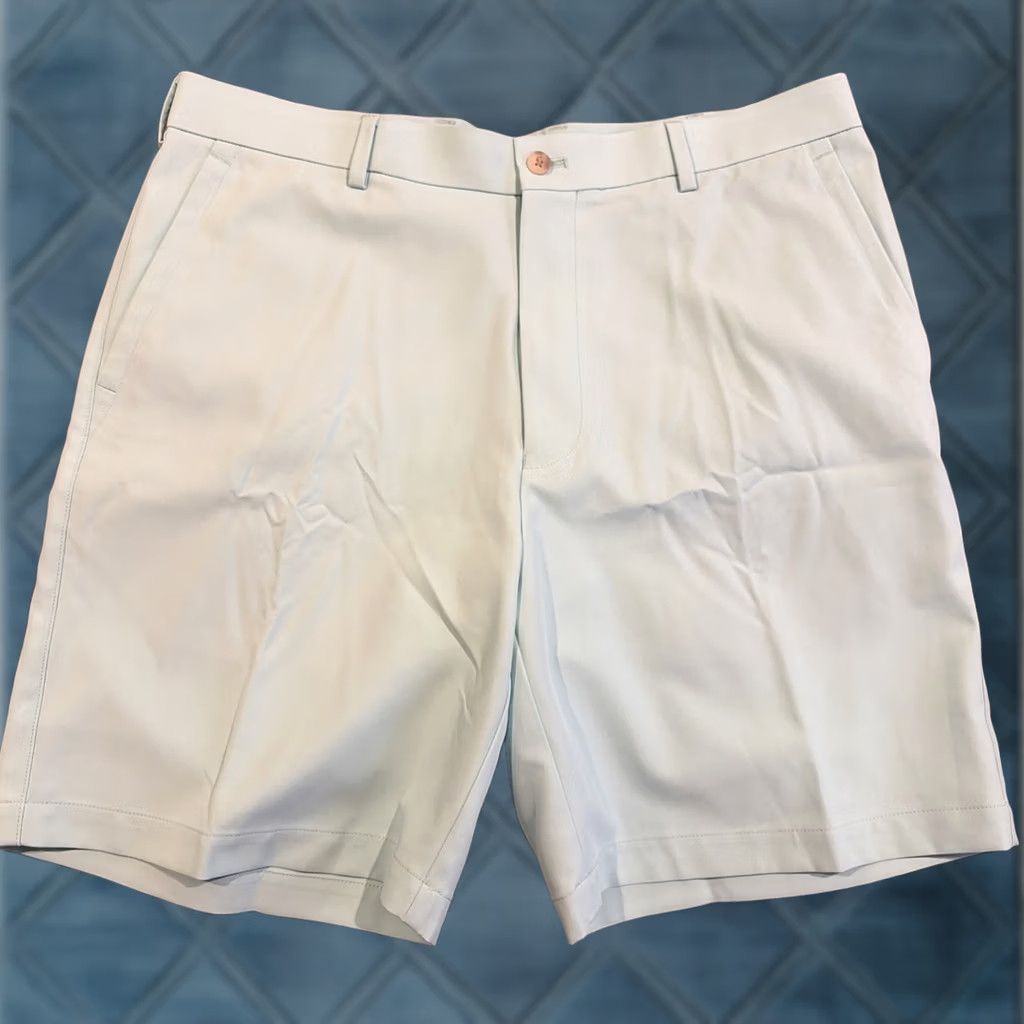 Peter Millar Peter Millar Wicking Teal Flat Front Golf Shorts 38 Regular 9 Inseam Mens Size US 38 / EU 54 - 1 Thumbnail
